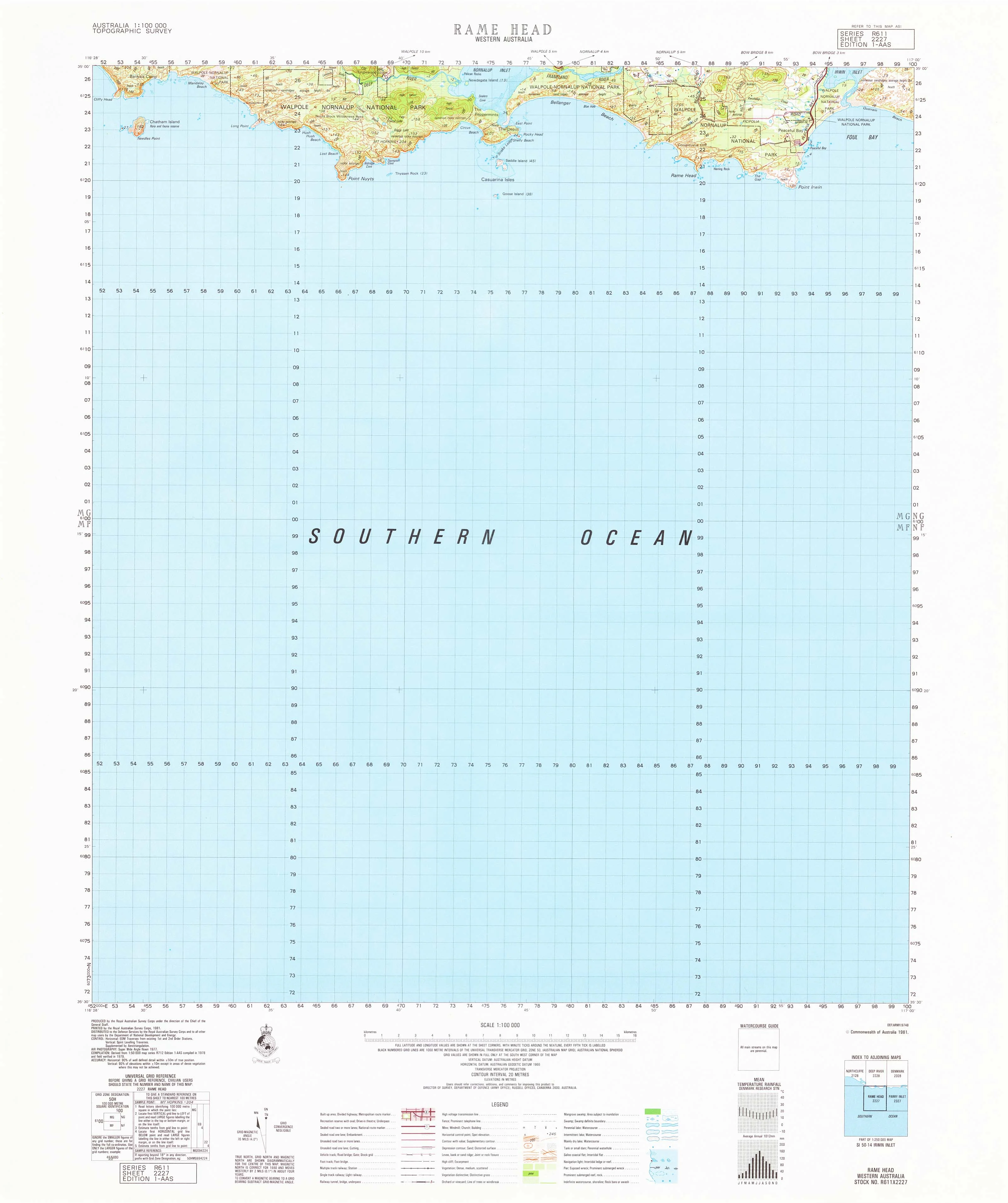 2227 Rame Head 1:100k Topographic Map