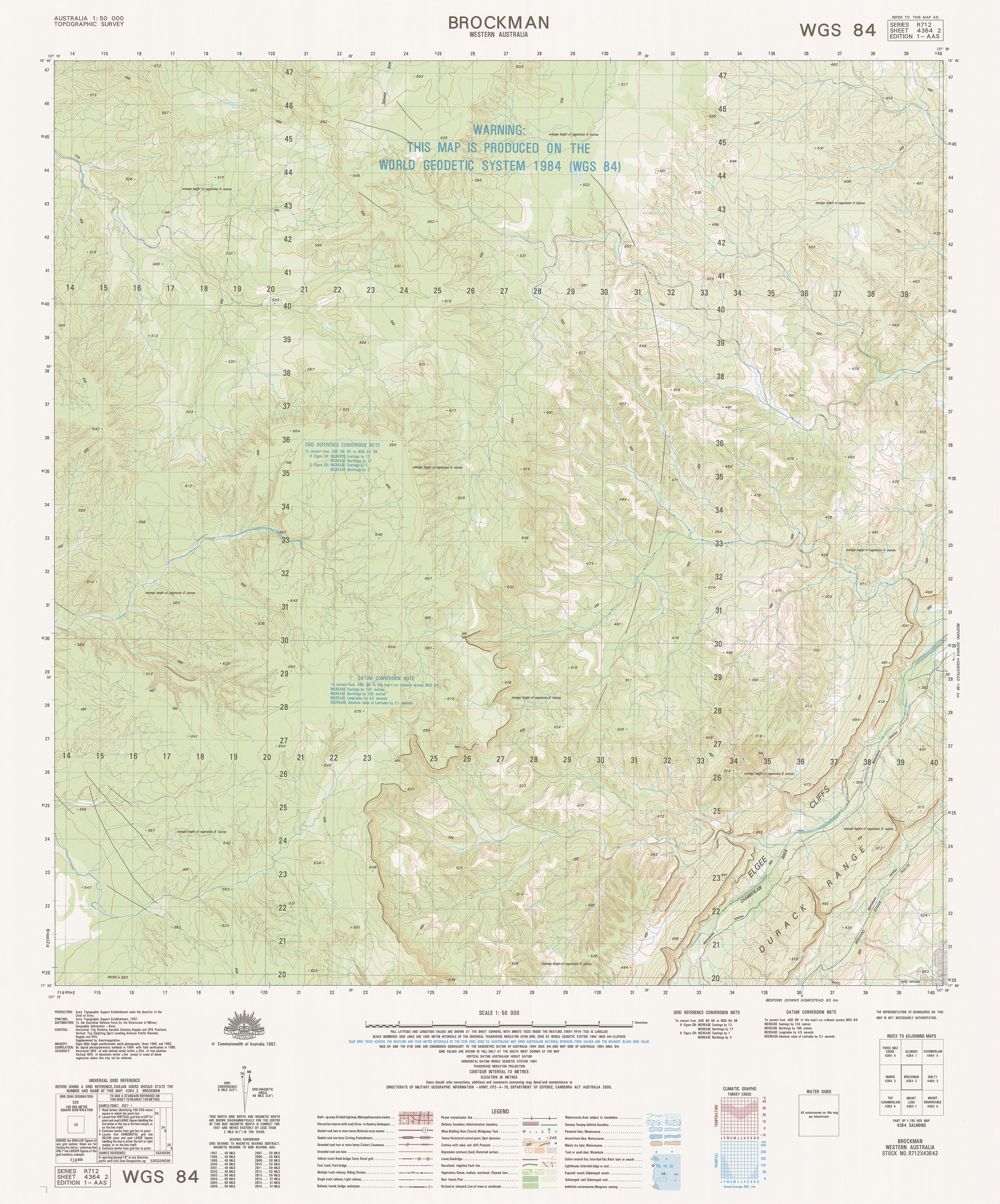 4364-2 Brockman 1:50k Topographic Map