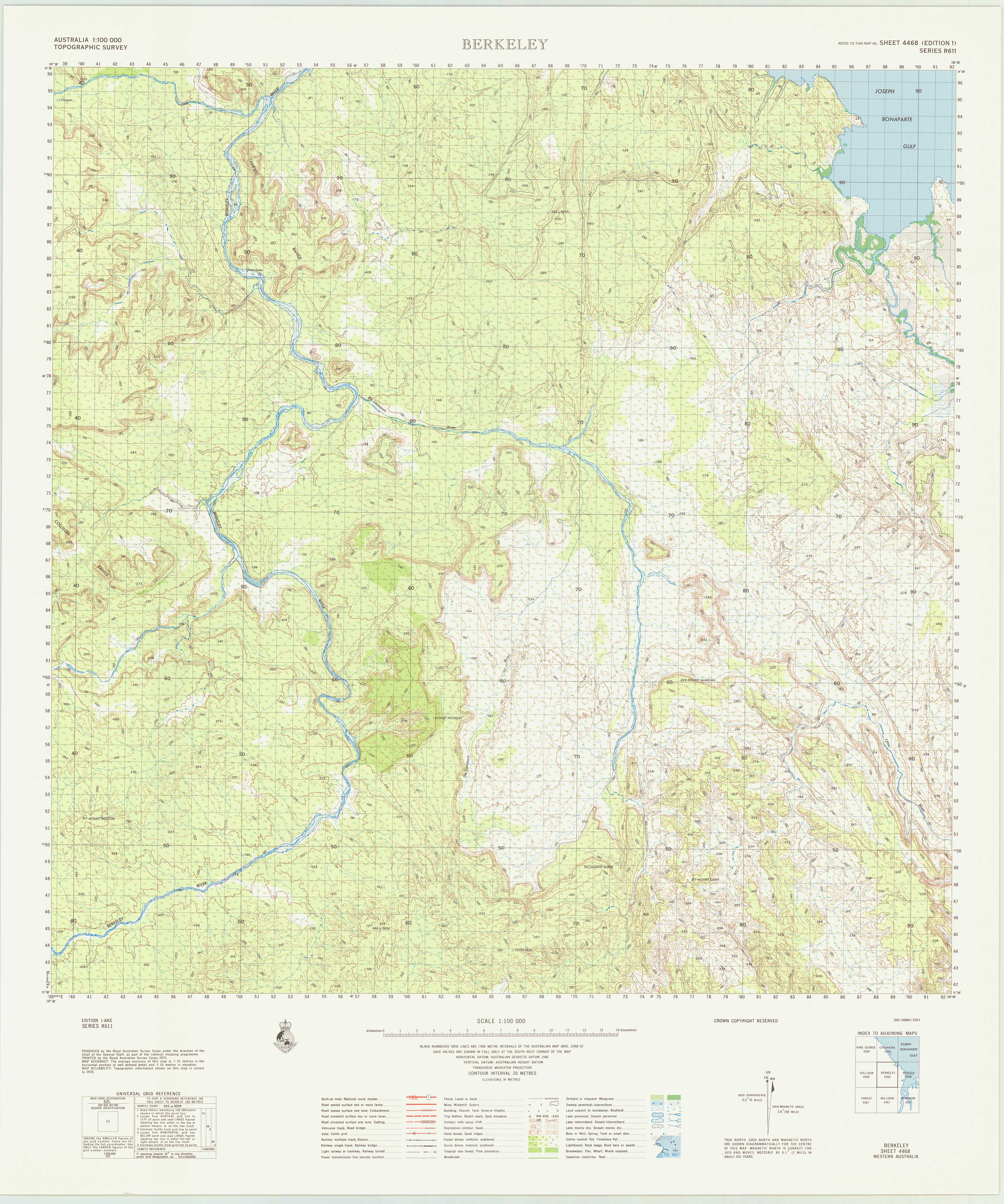 4468 Berkeley 1:100k Topographic Map