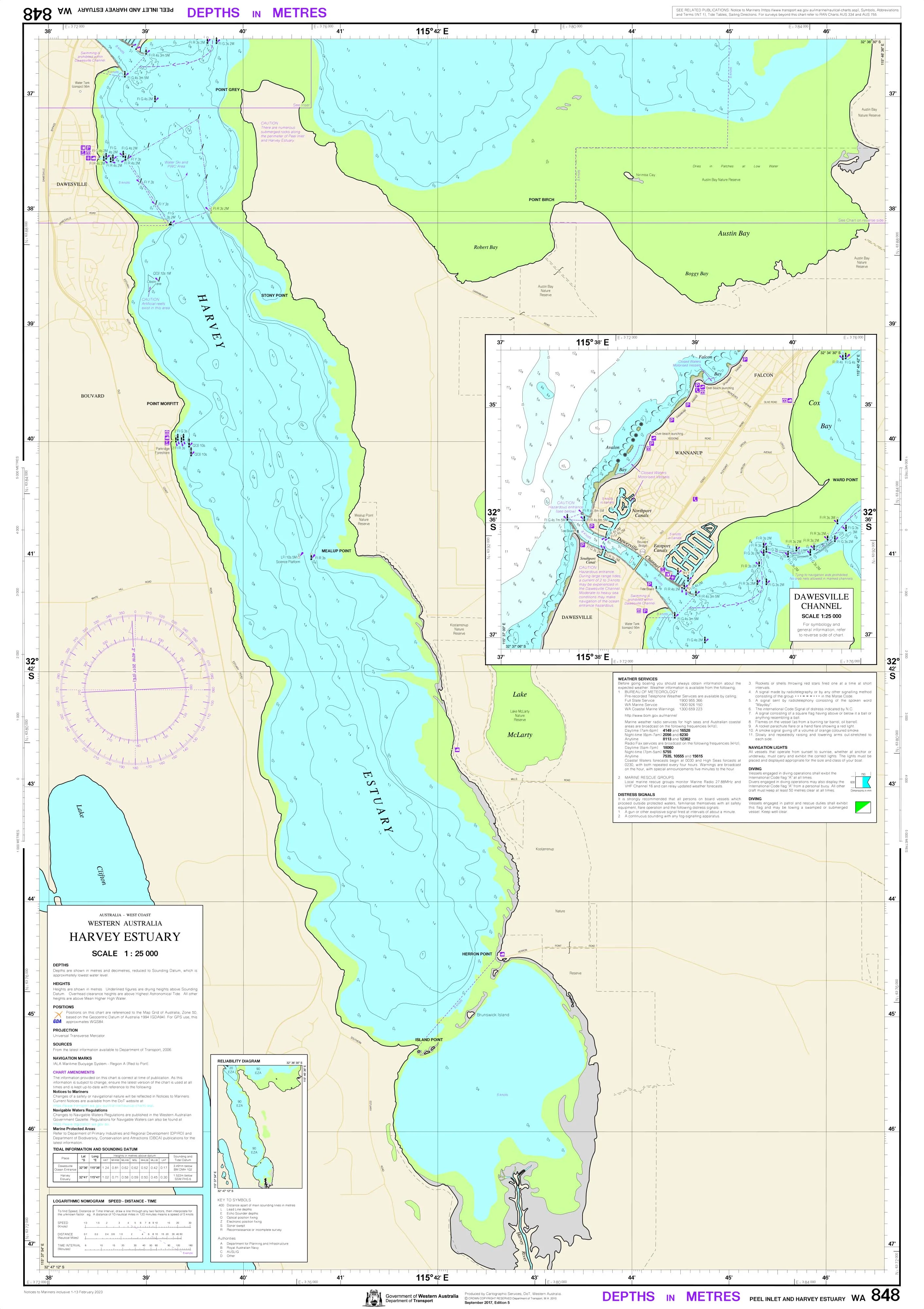 848 - Peel Inlet and Harvey Estuary DPI Chart - Image 2