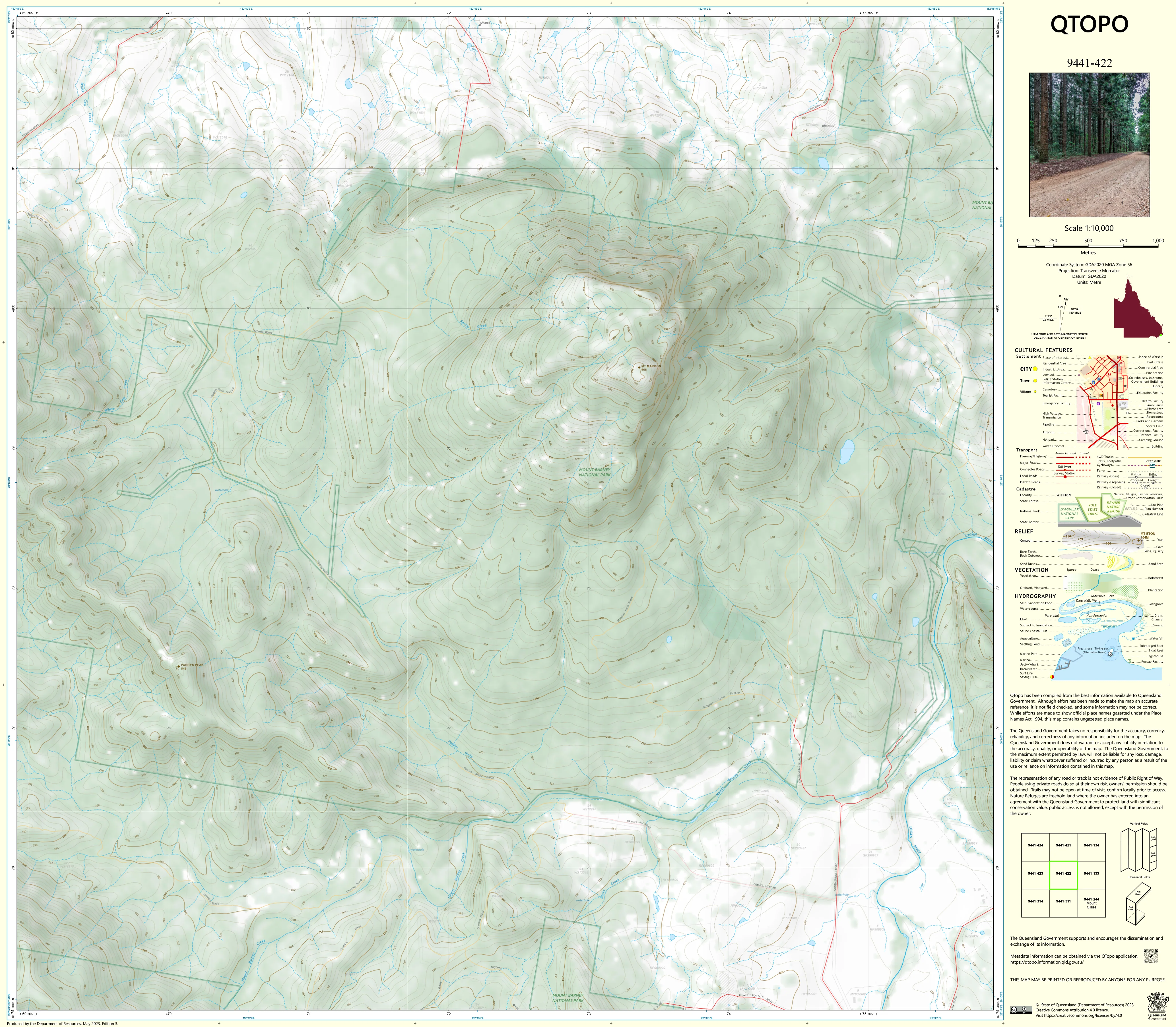 9441-422 QTopo 1:10,000 Topographic Map