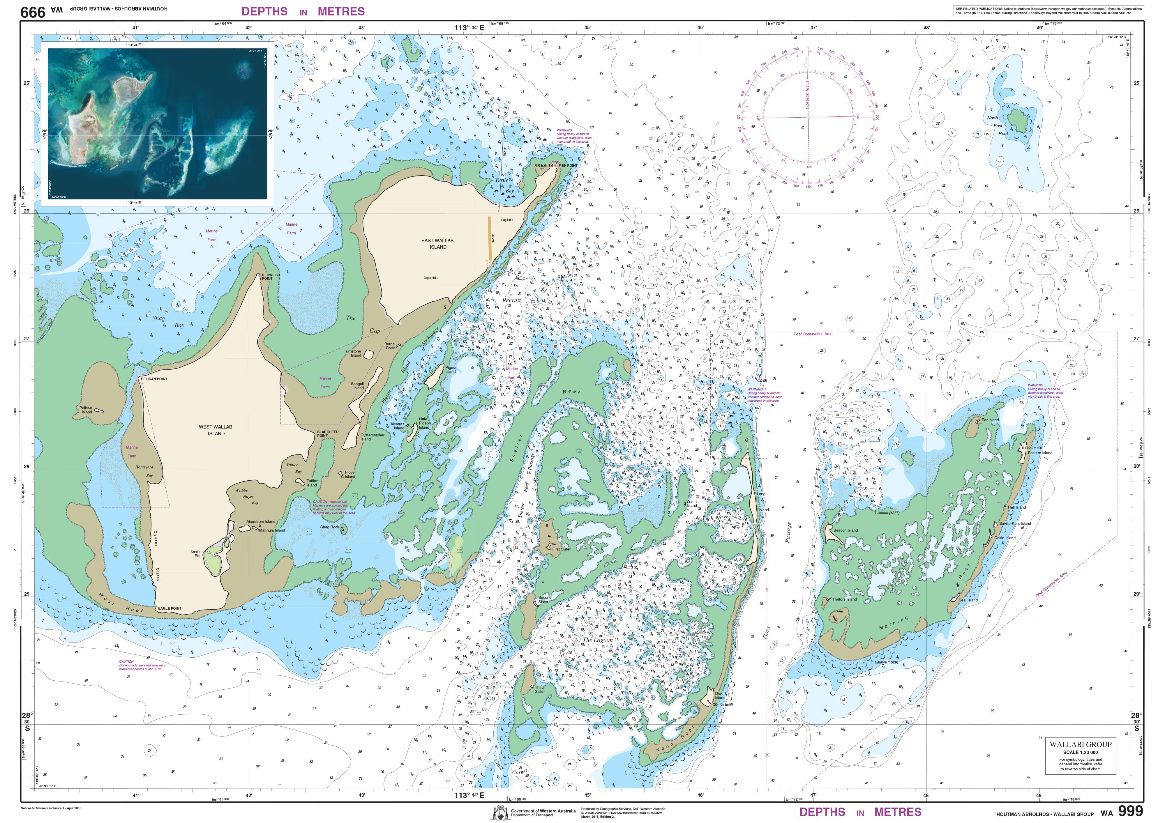 999 - Houtman Abrolhos - Wallabi Group DPI Chart (2018) - Image 2