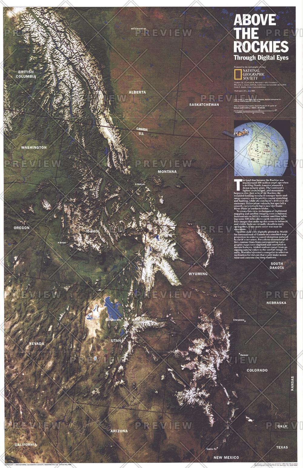 Above the Rockies - Published 1995 by National Geographic