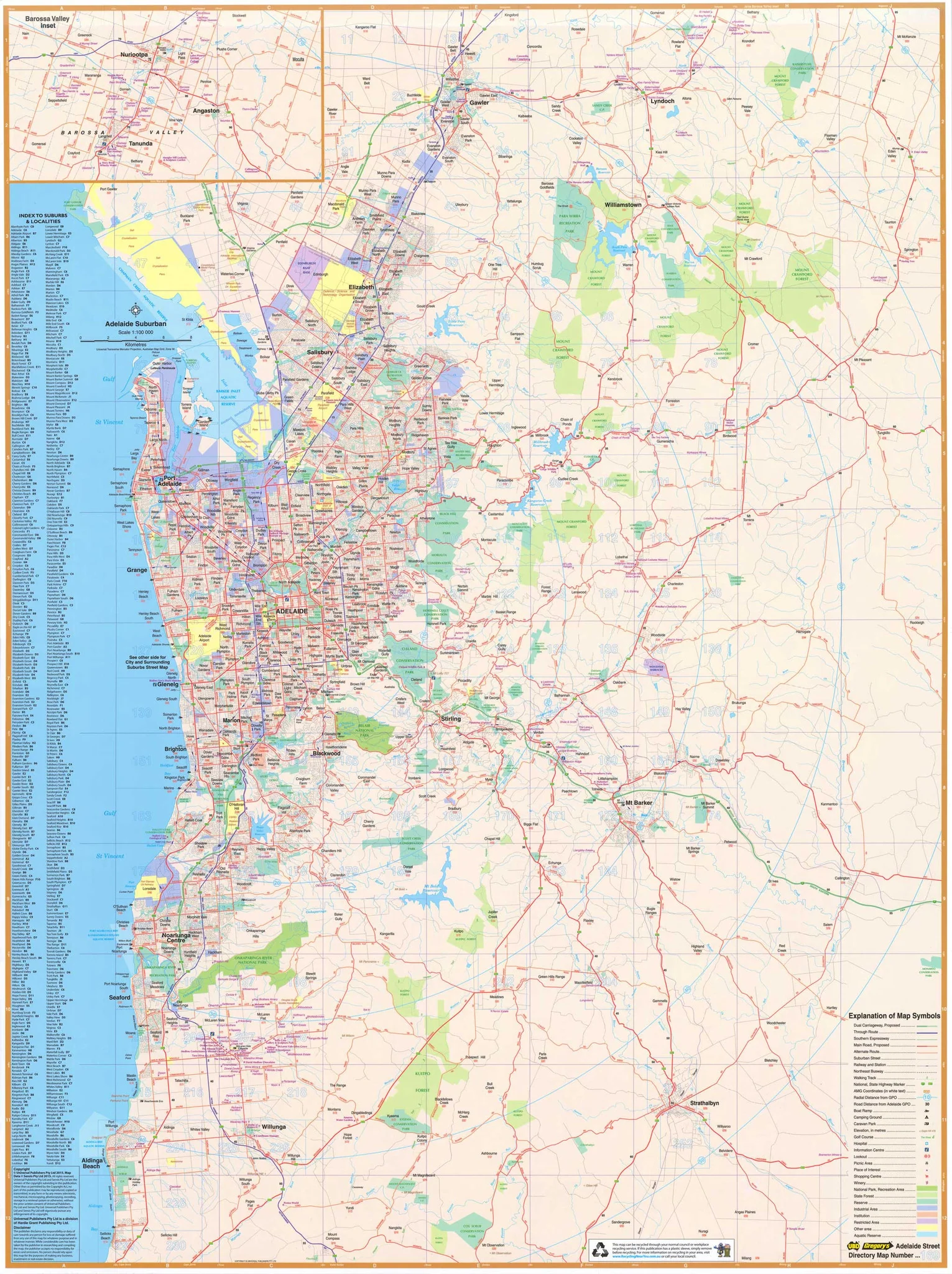 Adelaide City Streets & Suburbs UBD 562 Map - Image 3