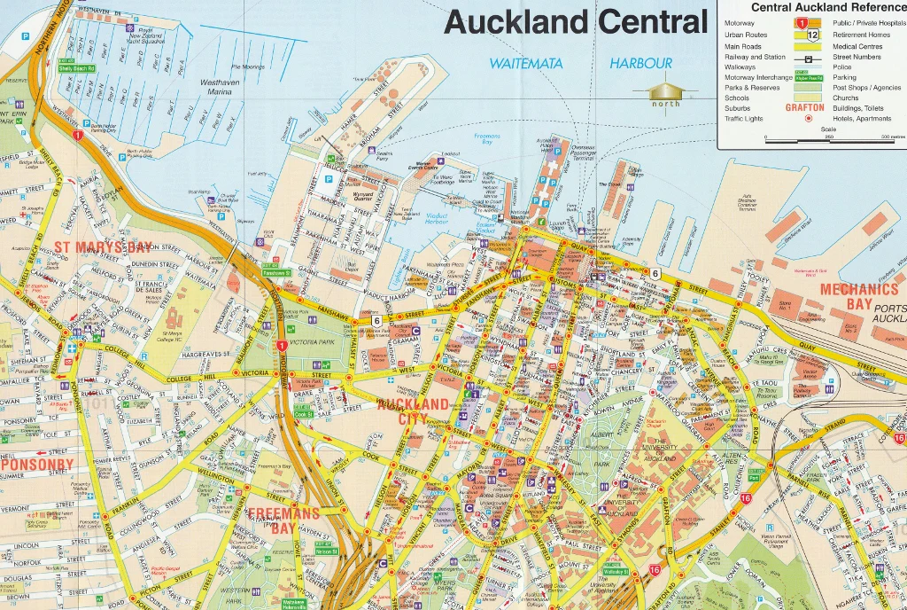 Auckland Complete New Zealand Kiwimaps Folded Map - Image 6
