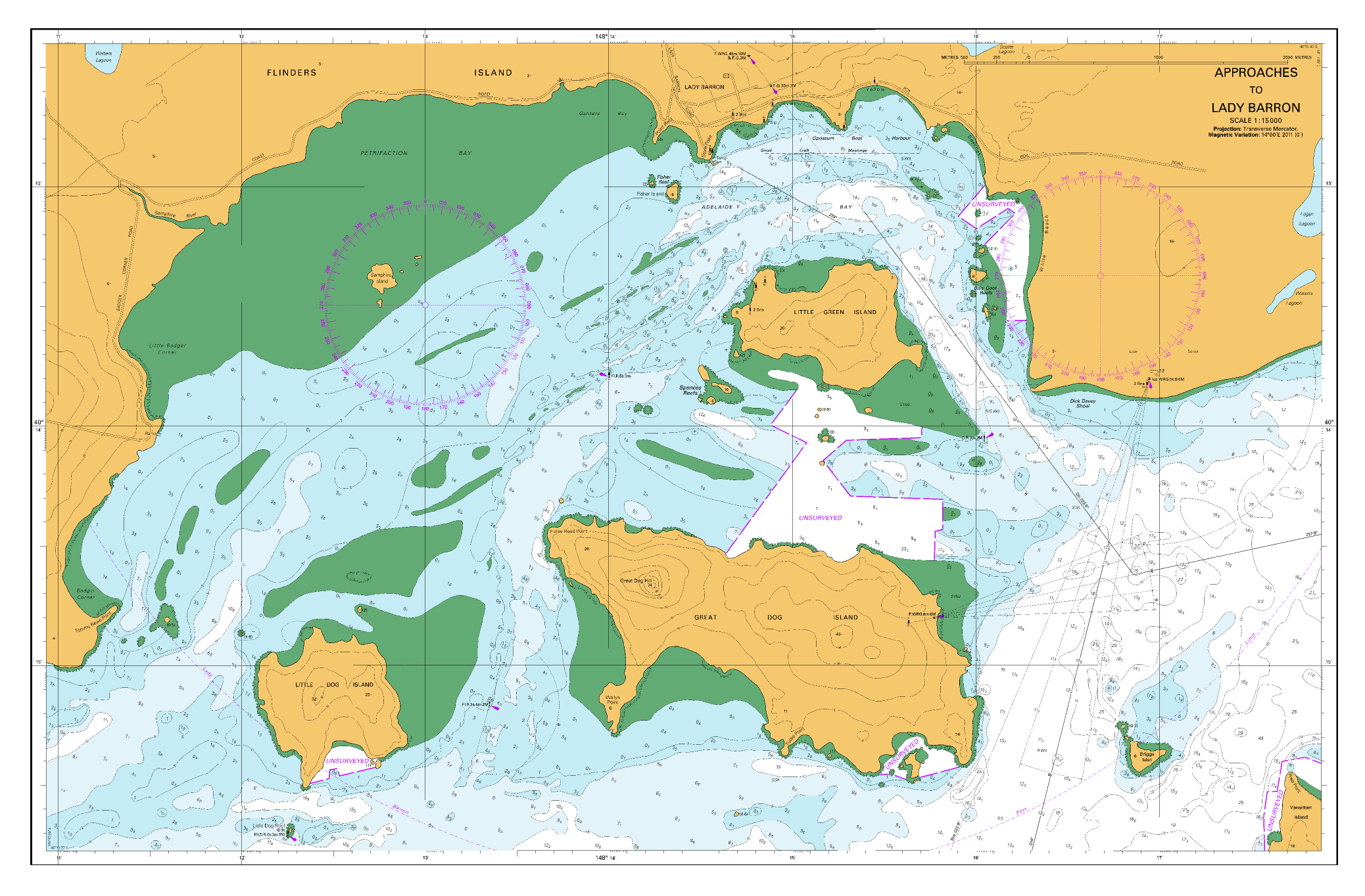 AUS 179 - Plans in Tasmania (Sheet 1) Nautical Chart - Image 4