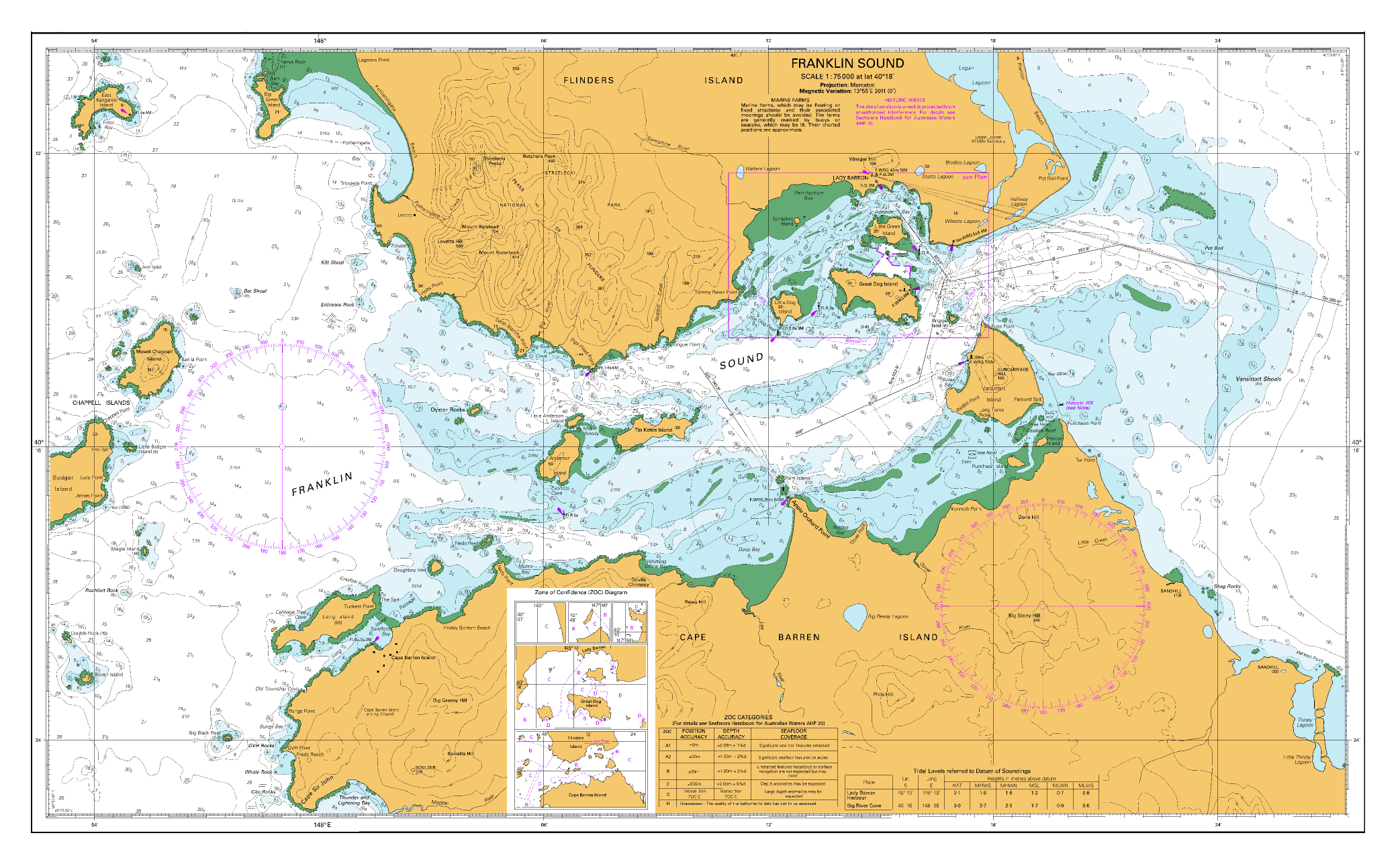 AUS 179 - Plans in Tasmania (Sheet 1) Nautical Chart - Image 5