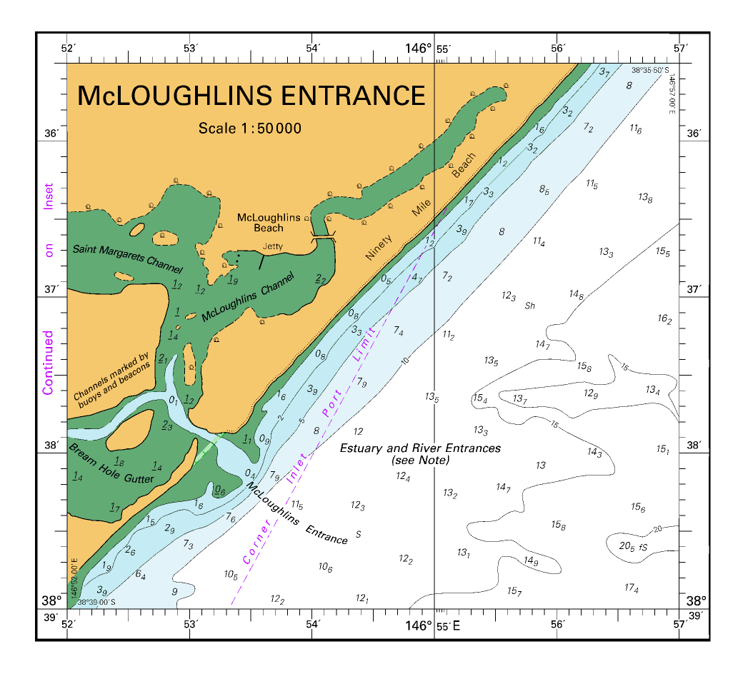 AUS 181 - Approaches to Corner Inlet and Port Albert Nautical Chart - Image 3