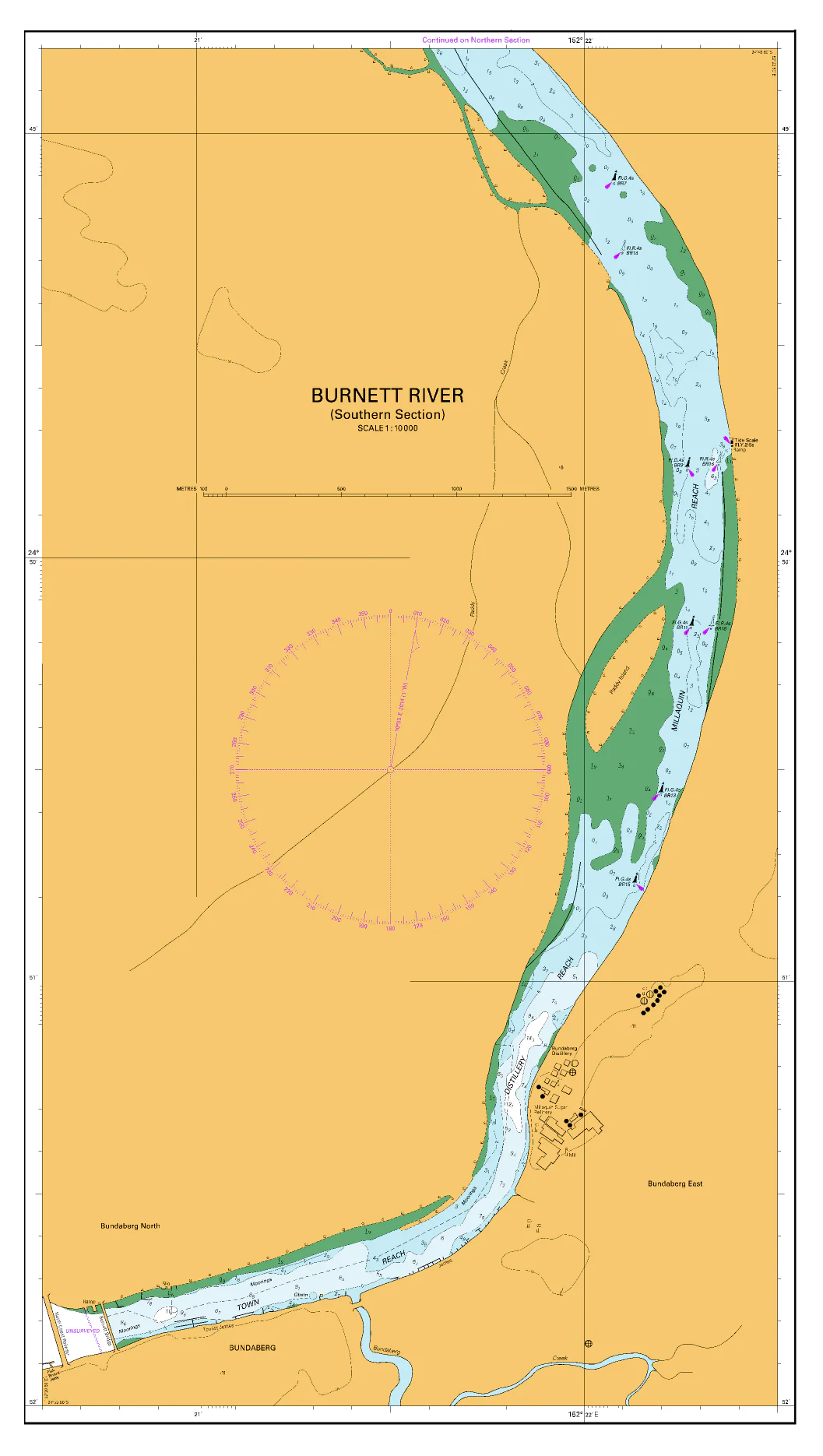 AUS 242 - Port Bundaberg including Burnett River Nautical Chart - Image 4