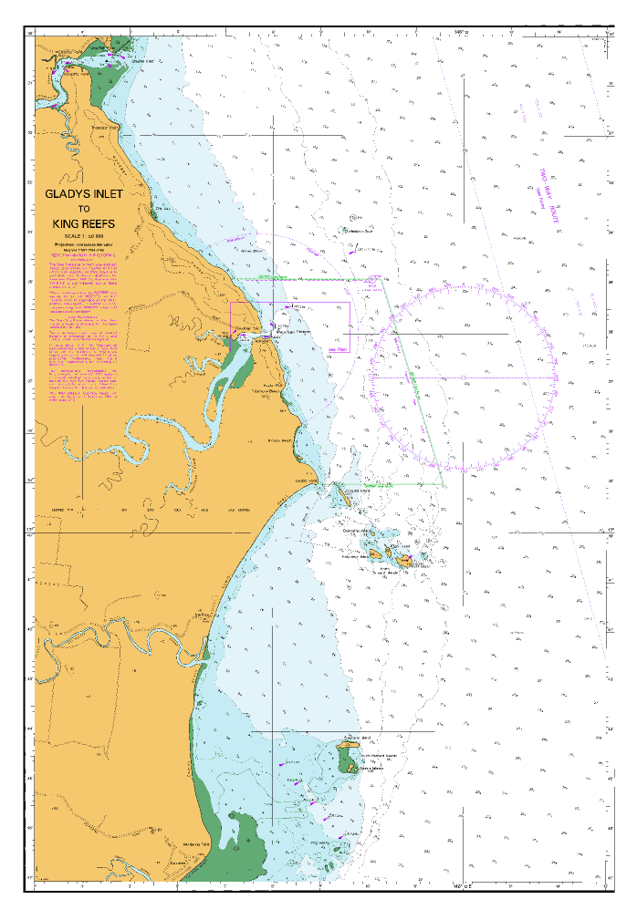 AUS 258 - Plans in Queensland (Sheet 1) Nautical Chart - Image 5