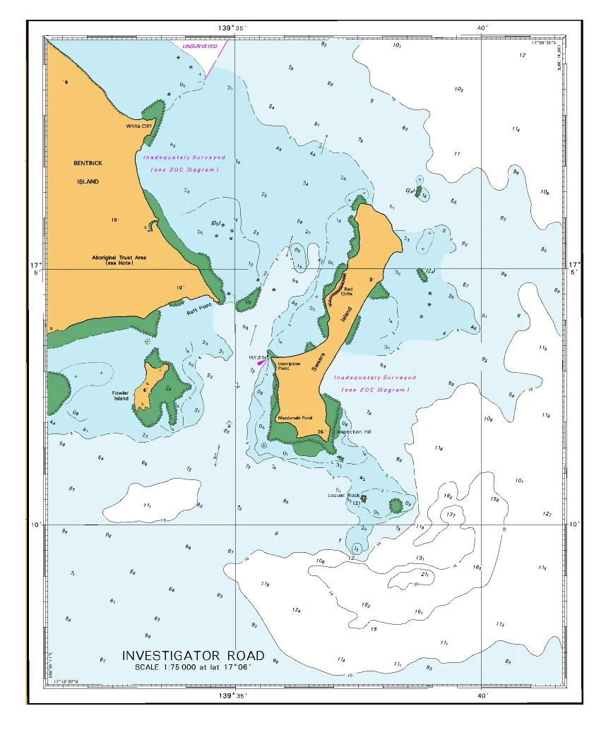 AUS 303 - Nassau River to Wellesley Islands Nautical Chart - Image 2