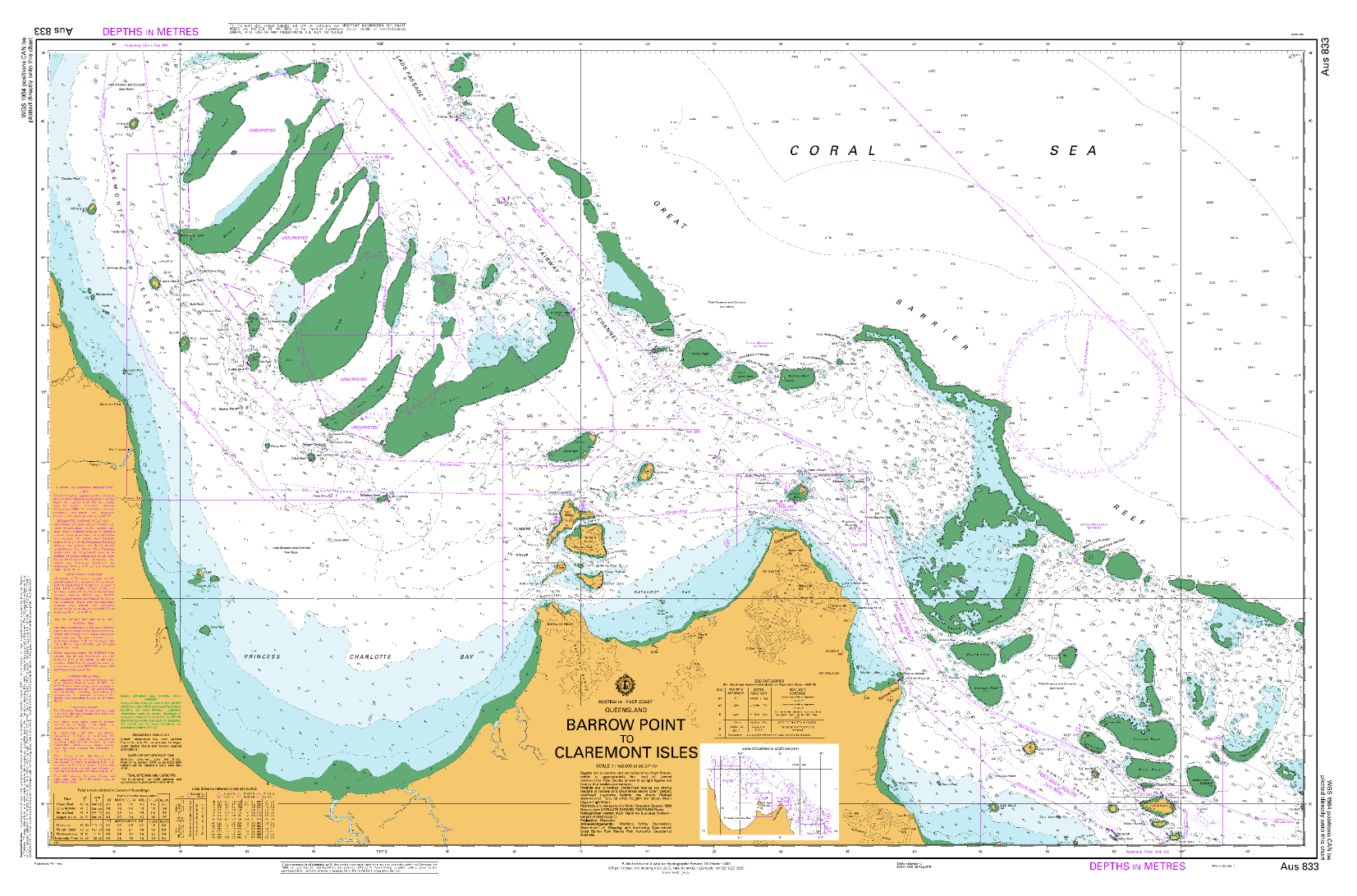 AUS 833 - Barrow Point to Claremont Isles Nautical Chart