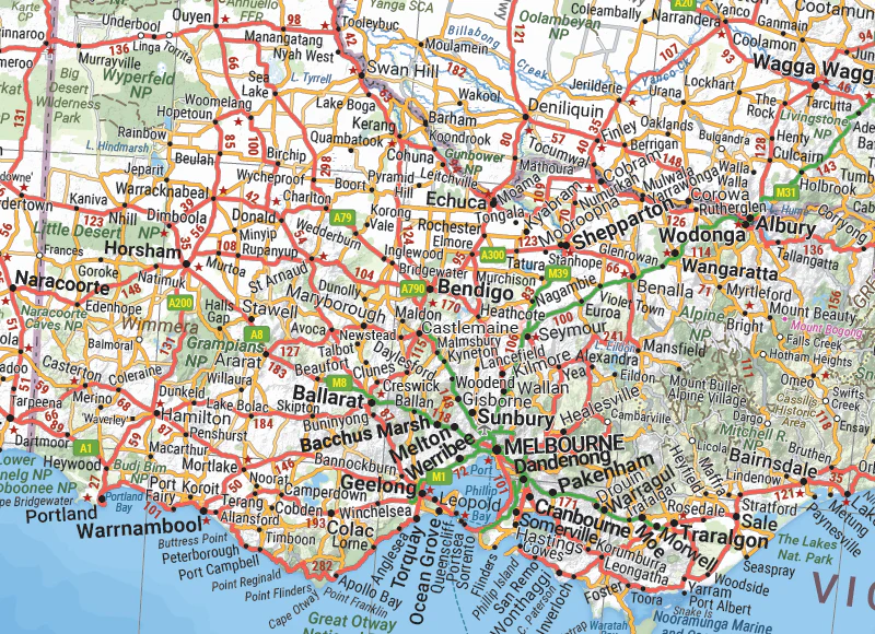 Australia Hema 1660 x 1455mm Mega Map Laminated Wall Map with Hang Rails - Image 3