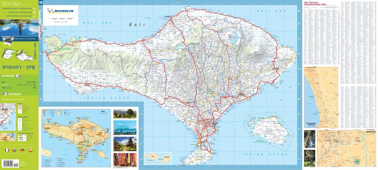 Bali Lombok Michelin Map 190 - Image 2