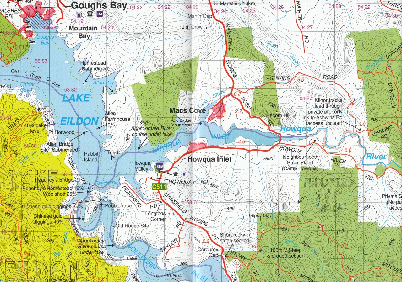 Big River - Rubicon - Sheepyard Flat Forest Activities Map Rooftop - Image 3