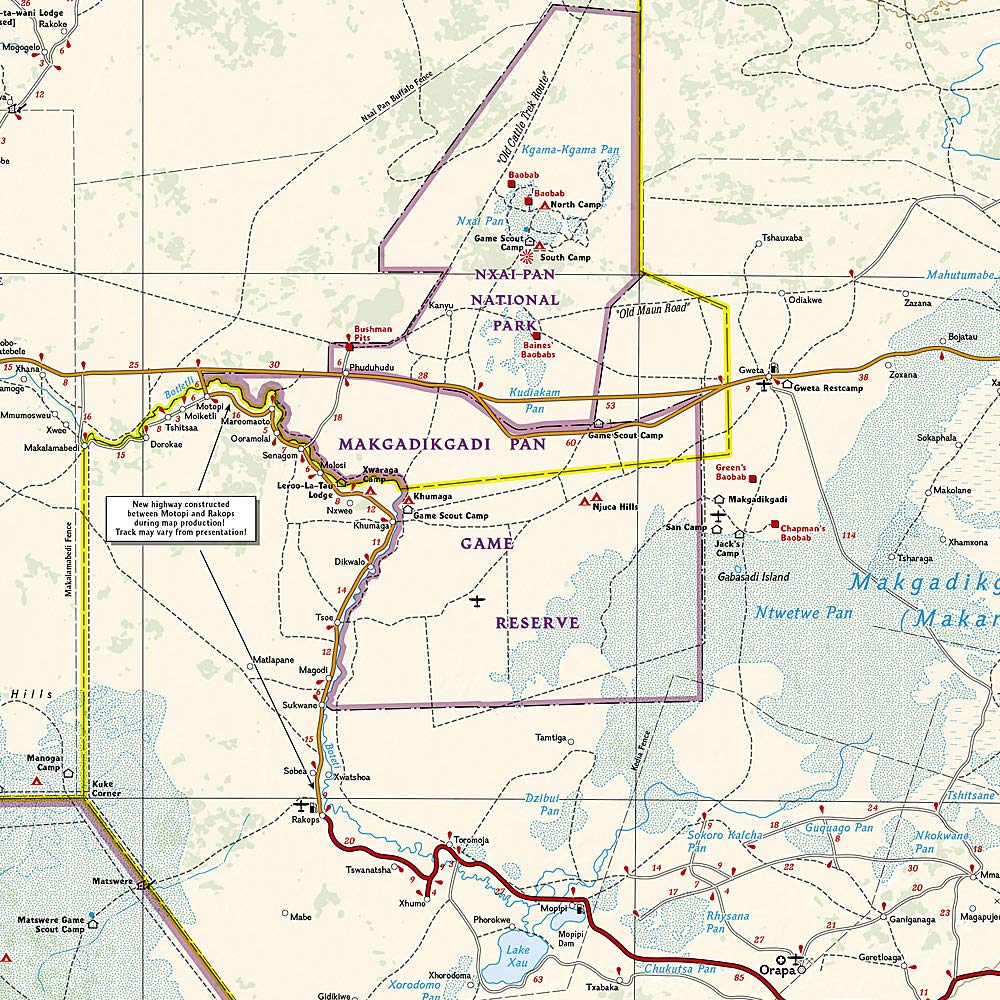 Botswana National Geographic Folded Map - Image 4