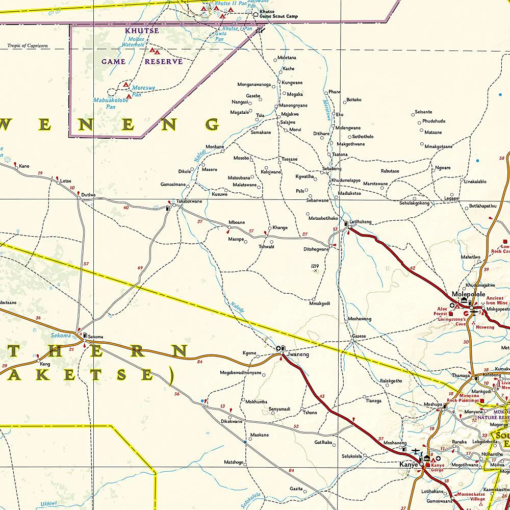 Botswana National Geographic Folded Map - Image 5