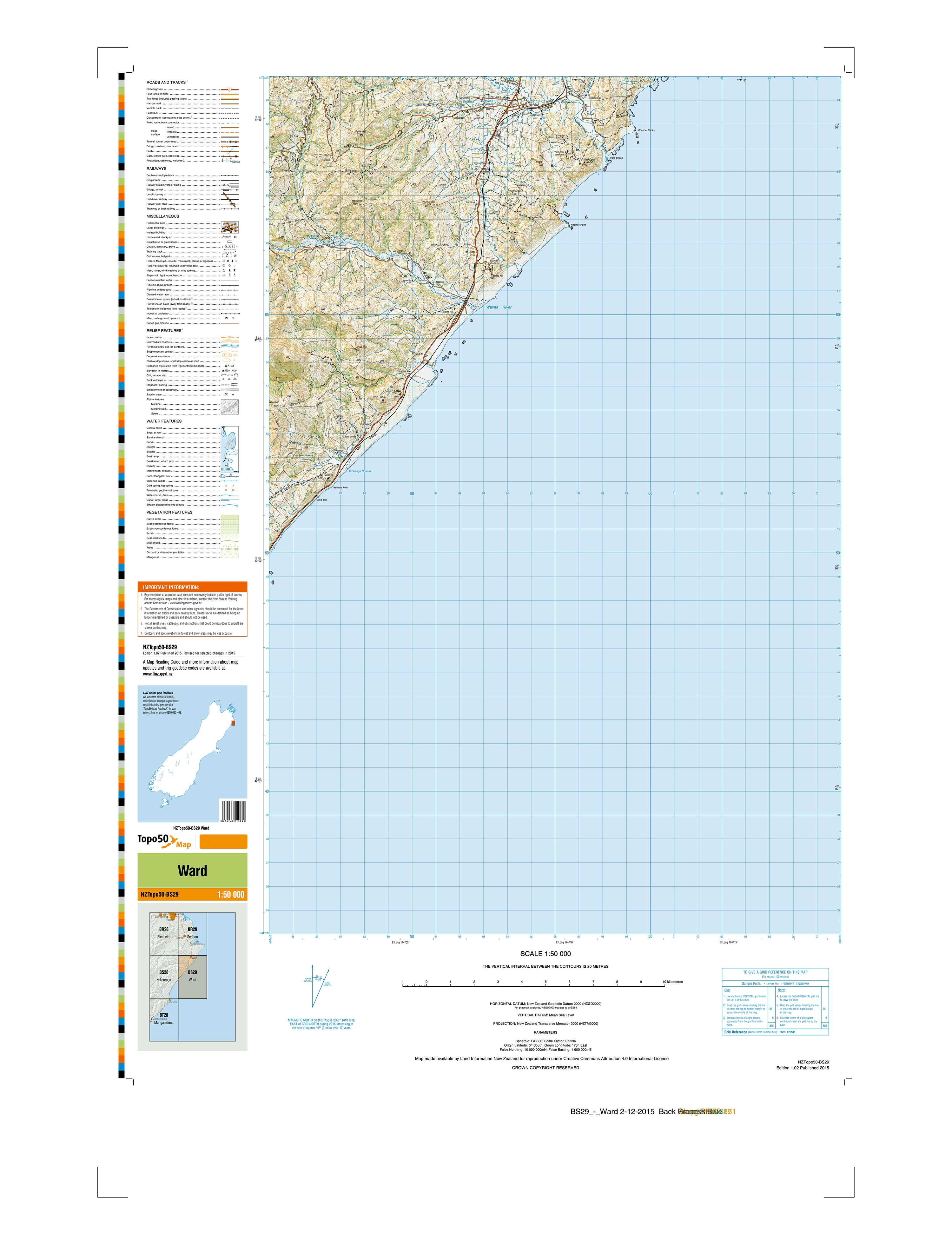 BS29 - Ward Topo50 map