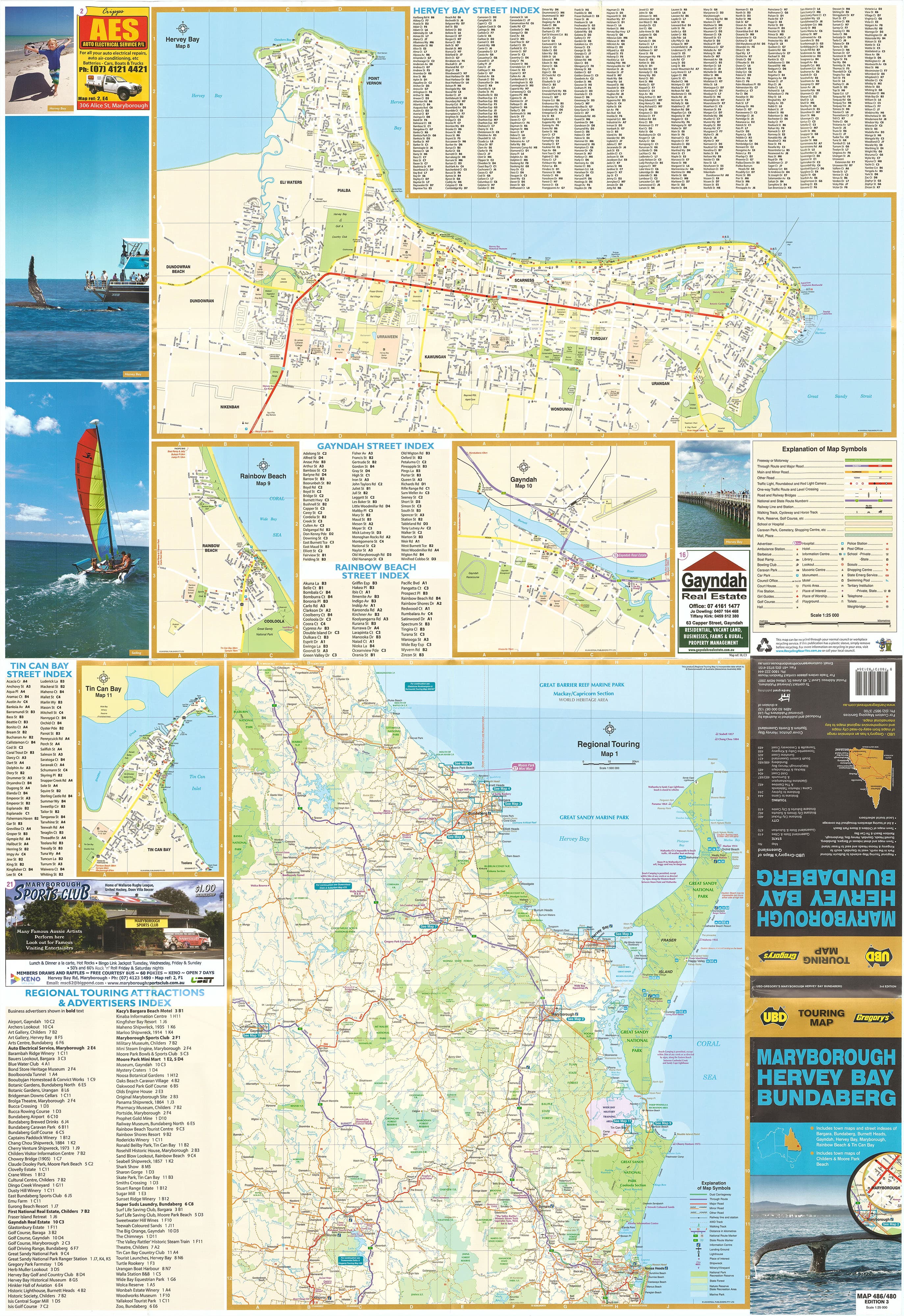 Maryborough, Hervey Bay & Bundaberg UBD 486/480 Map - Image 2