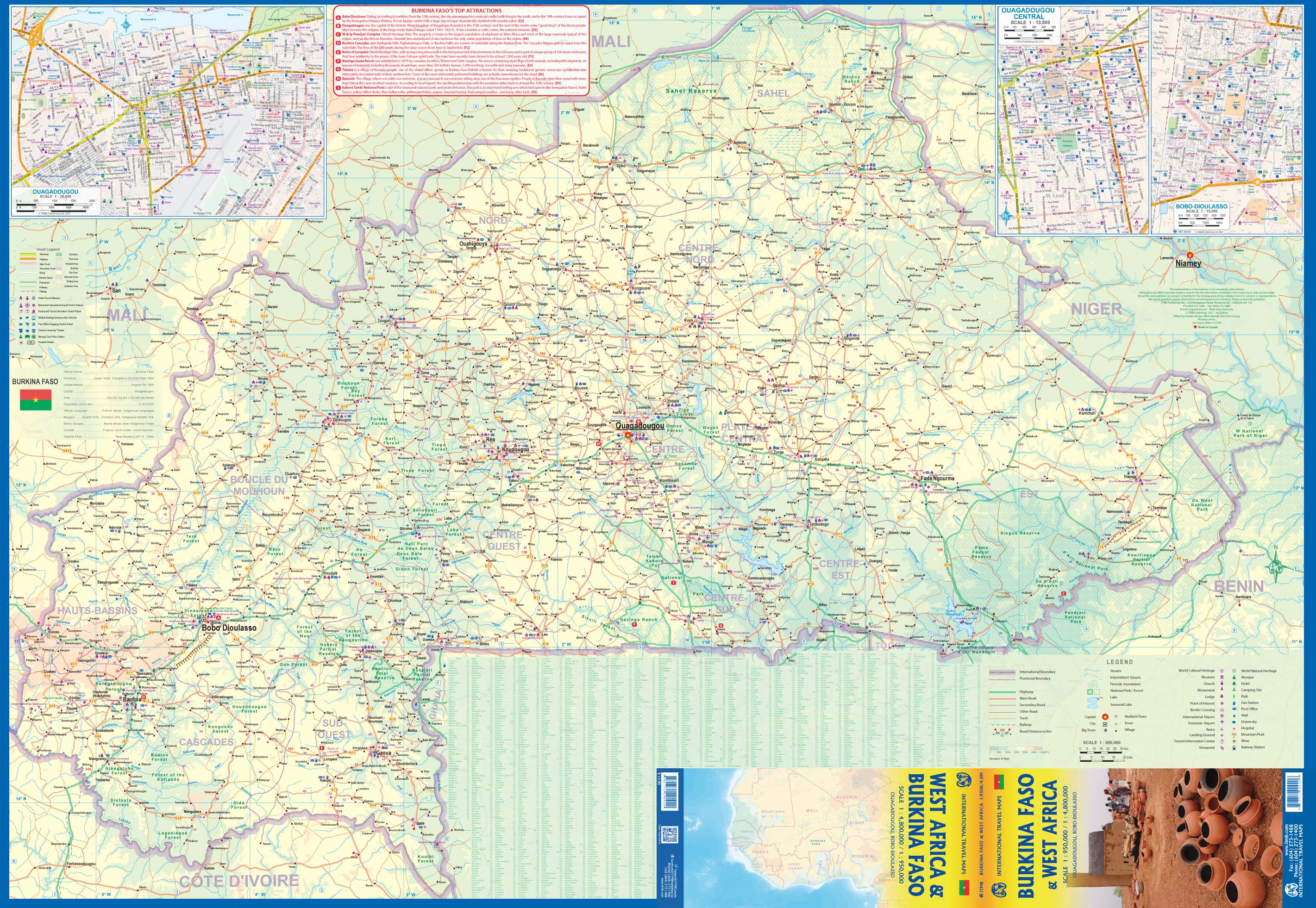 Burkina Faso & West Africa ITMB Map - Image 2