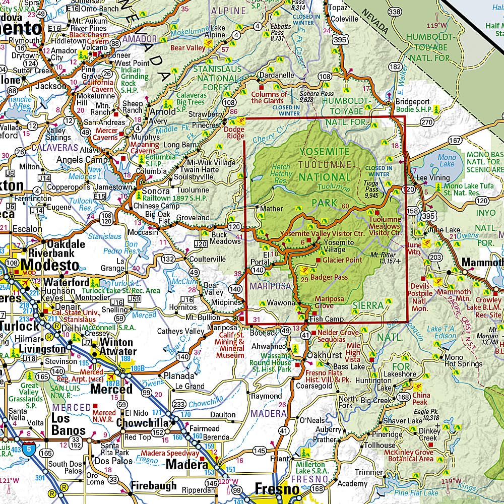California Northern National Geographic Folded Map - Image 4