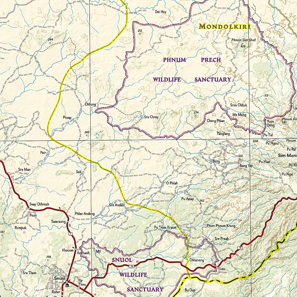 Cambodia National Geographic Folded Map - Image 5