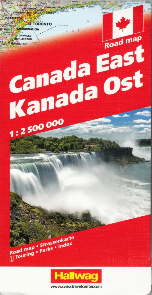 Canada East Hallwag Map