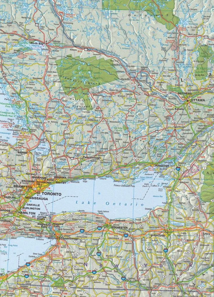 Canada East Hallwag Map - Image 3