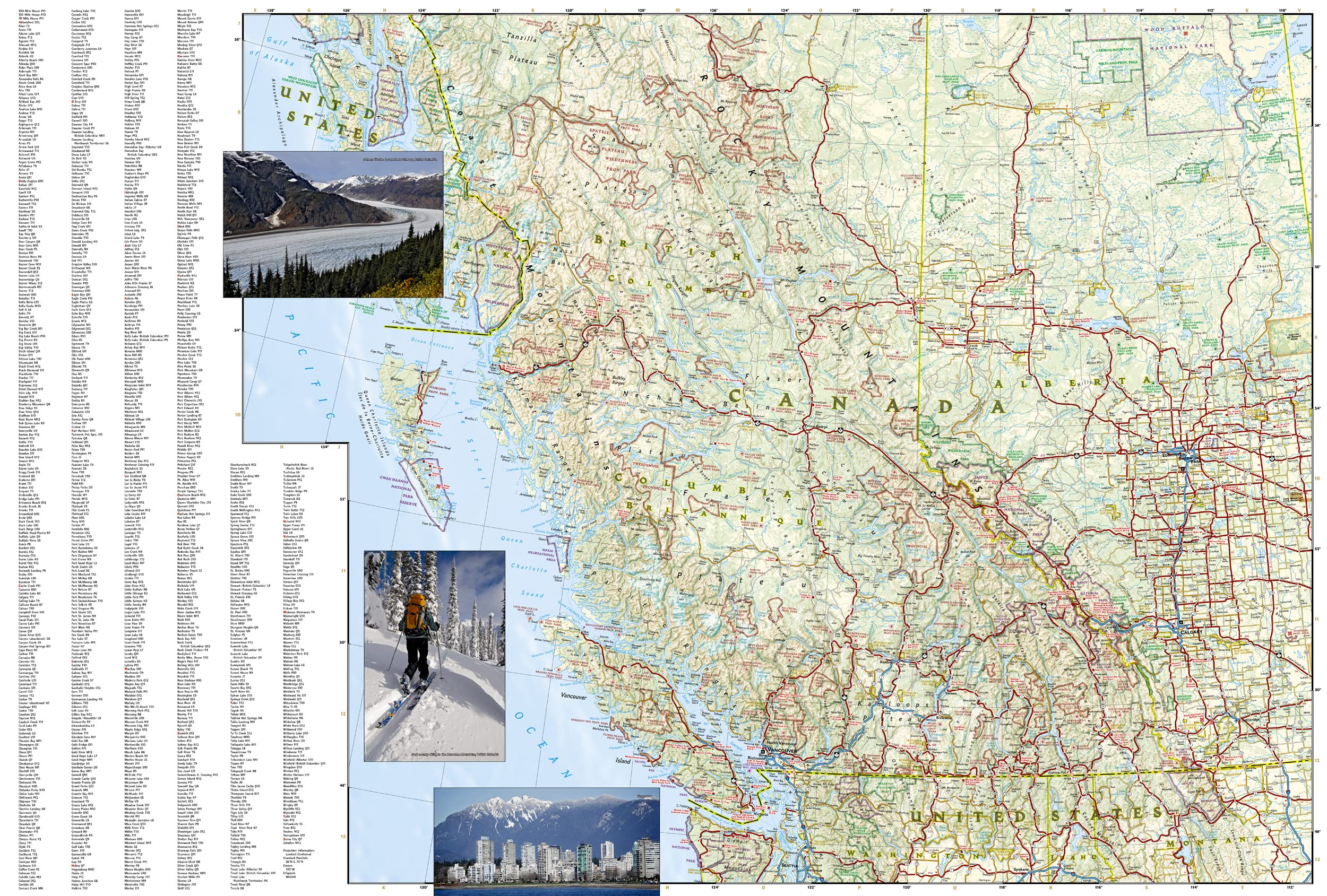 Canada West National Geographic Folded Map - Image 3