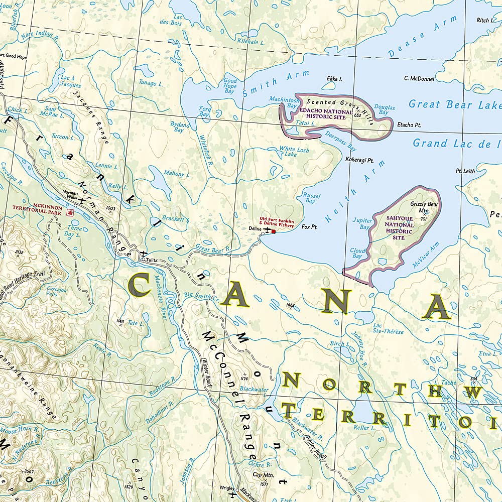 Canada West National Geographic Folded Map - Image 4