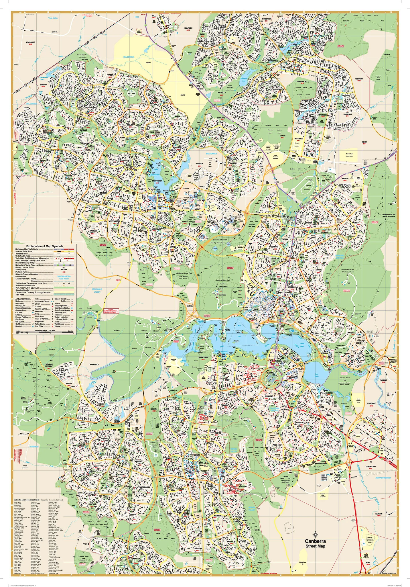 Canberra City Street Map – UBD Gregory’s - Image 2