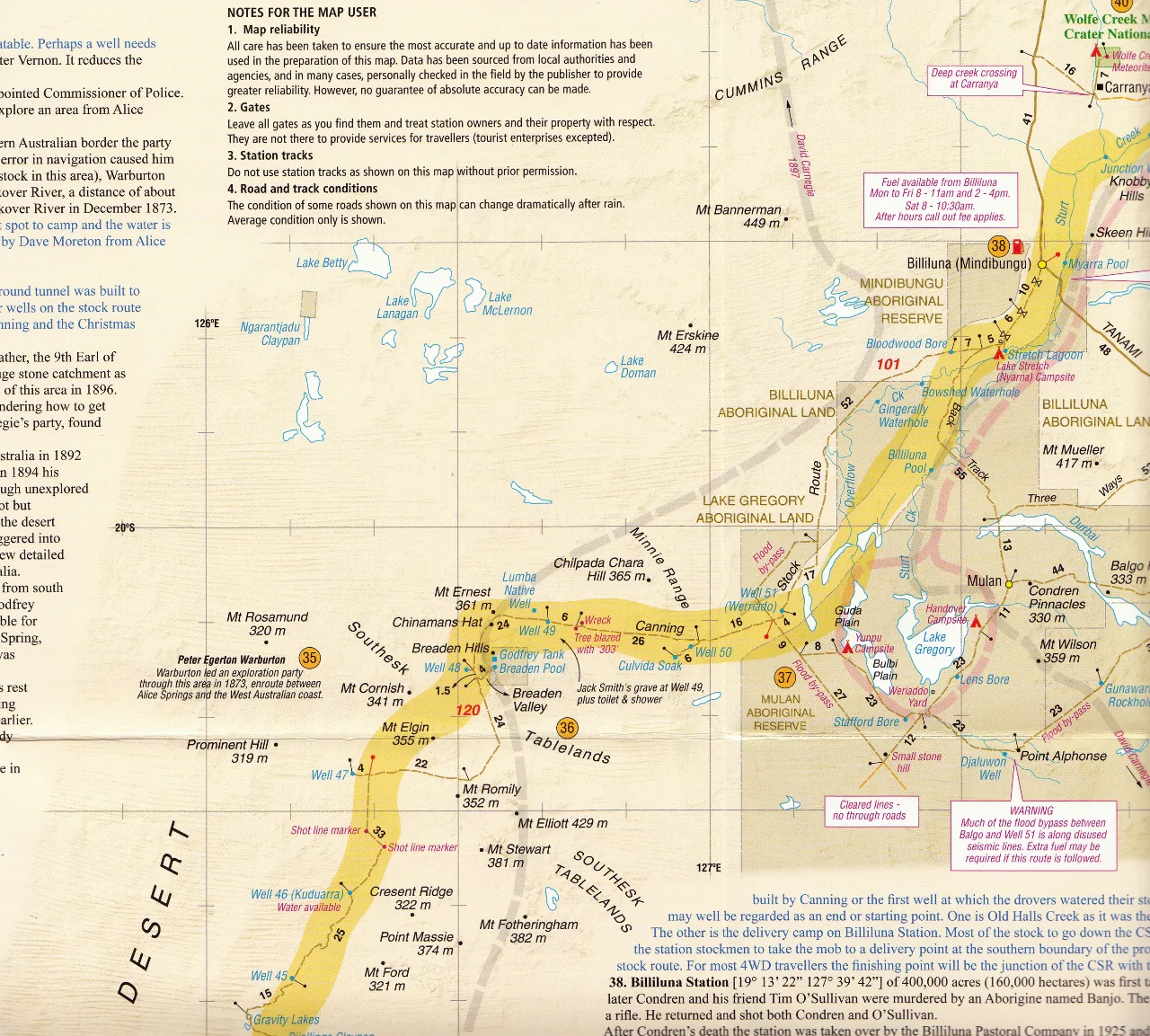 Canning Stock Route Map Westprint 7th Edition - Image 3