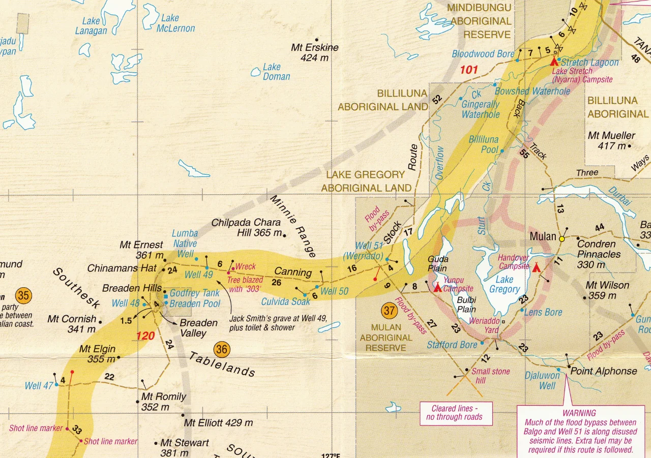 Canning Stock Route Map Westprint 7th Edition - Image 4