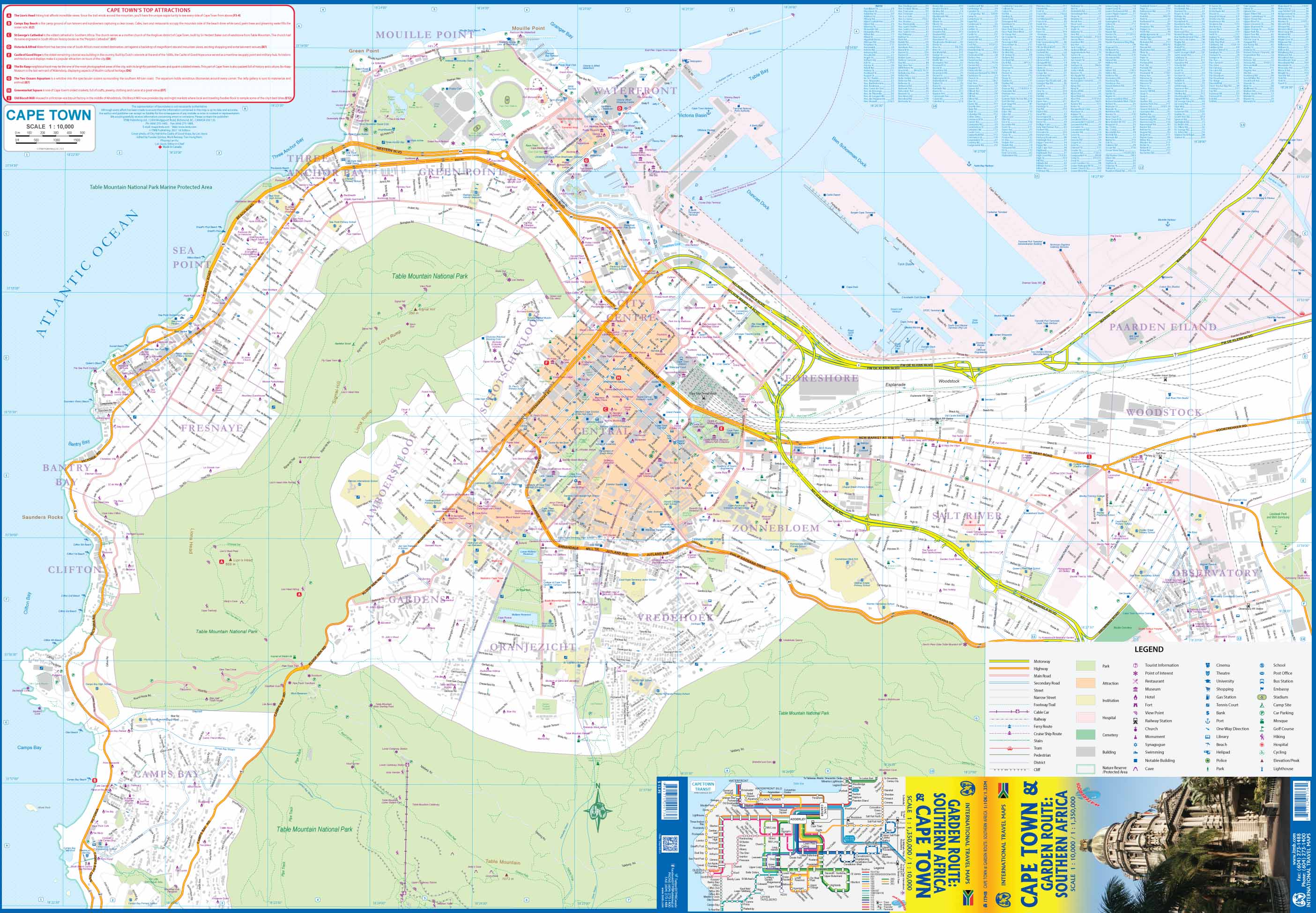 Cape Town & the Garden Route ITMB Map - Image 2