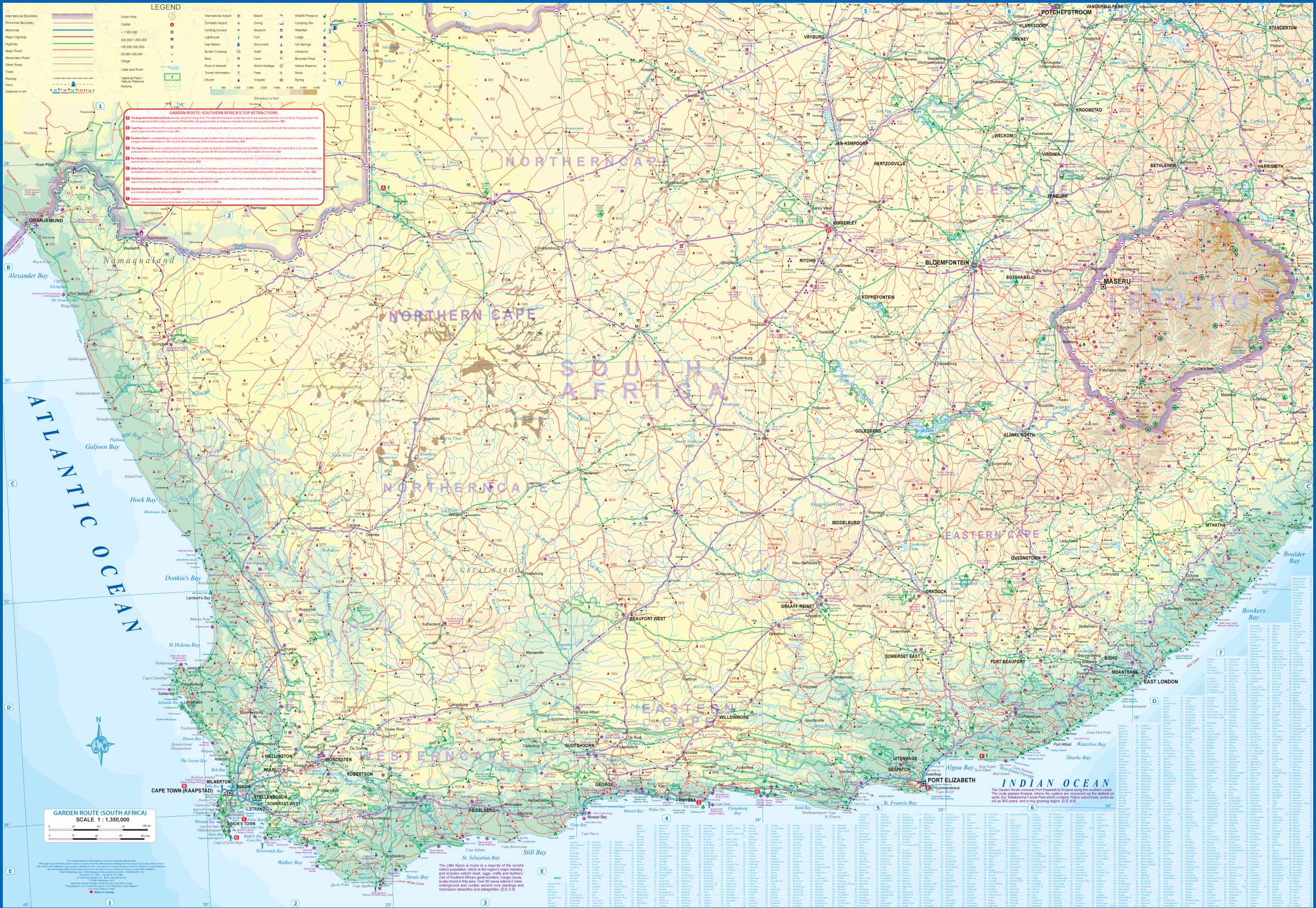 Cape Town & the Garden Route ITMB Map - Image 3