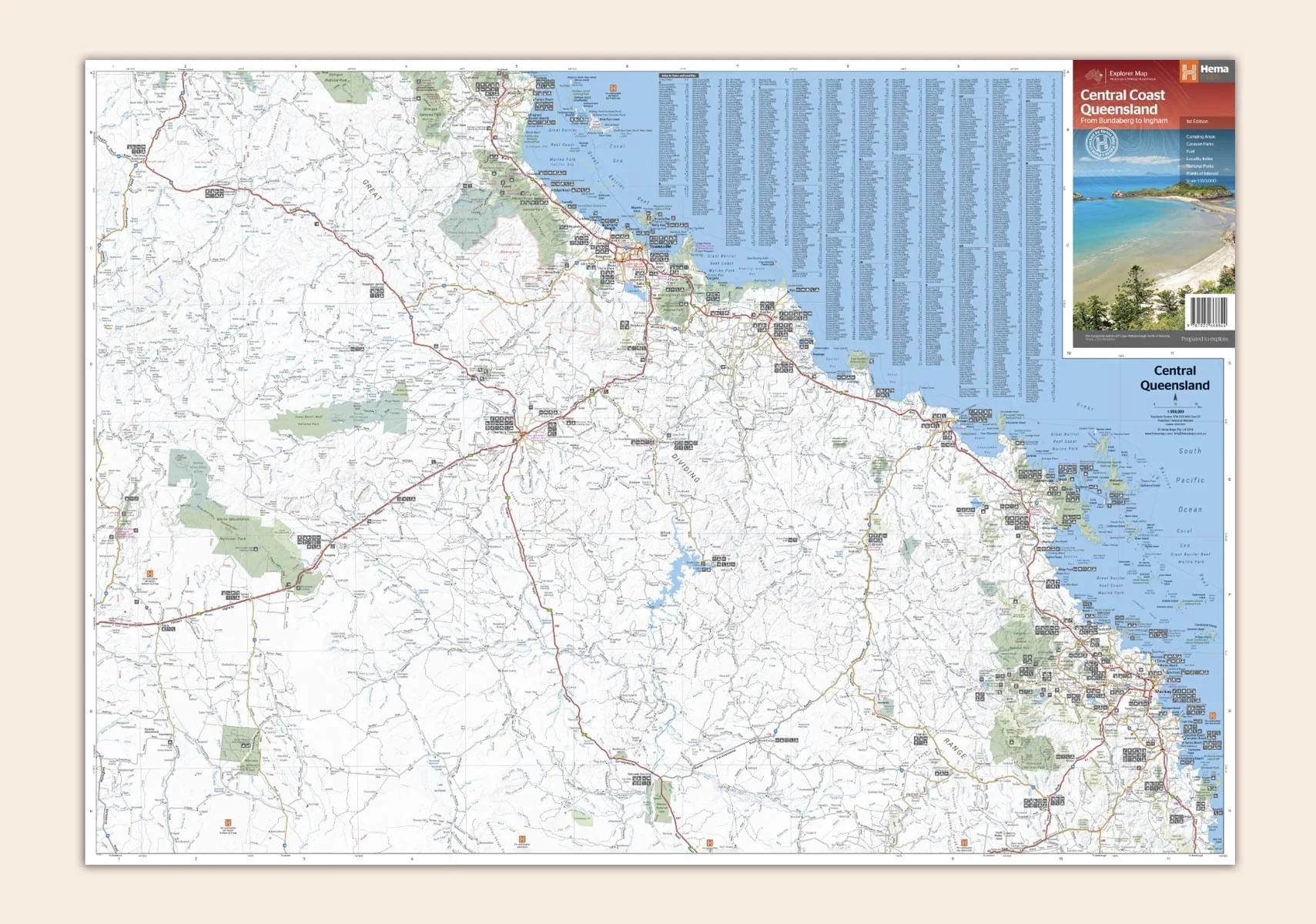 Central Coast Queensland Hema Map - Image 2