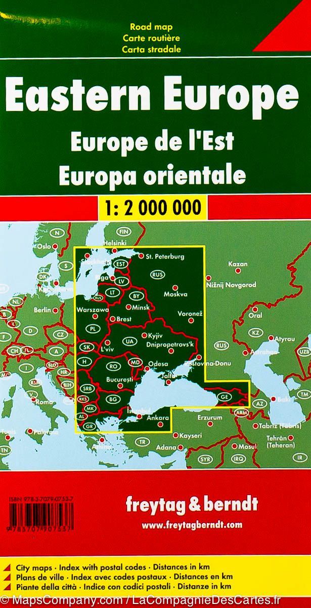 Eastern Europe Freytag & Berndt Folded Map - Image 2
