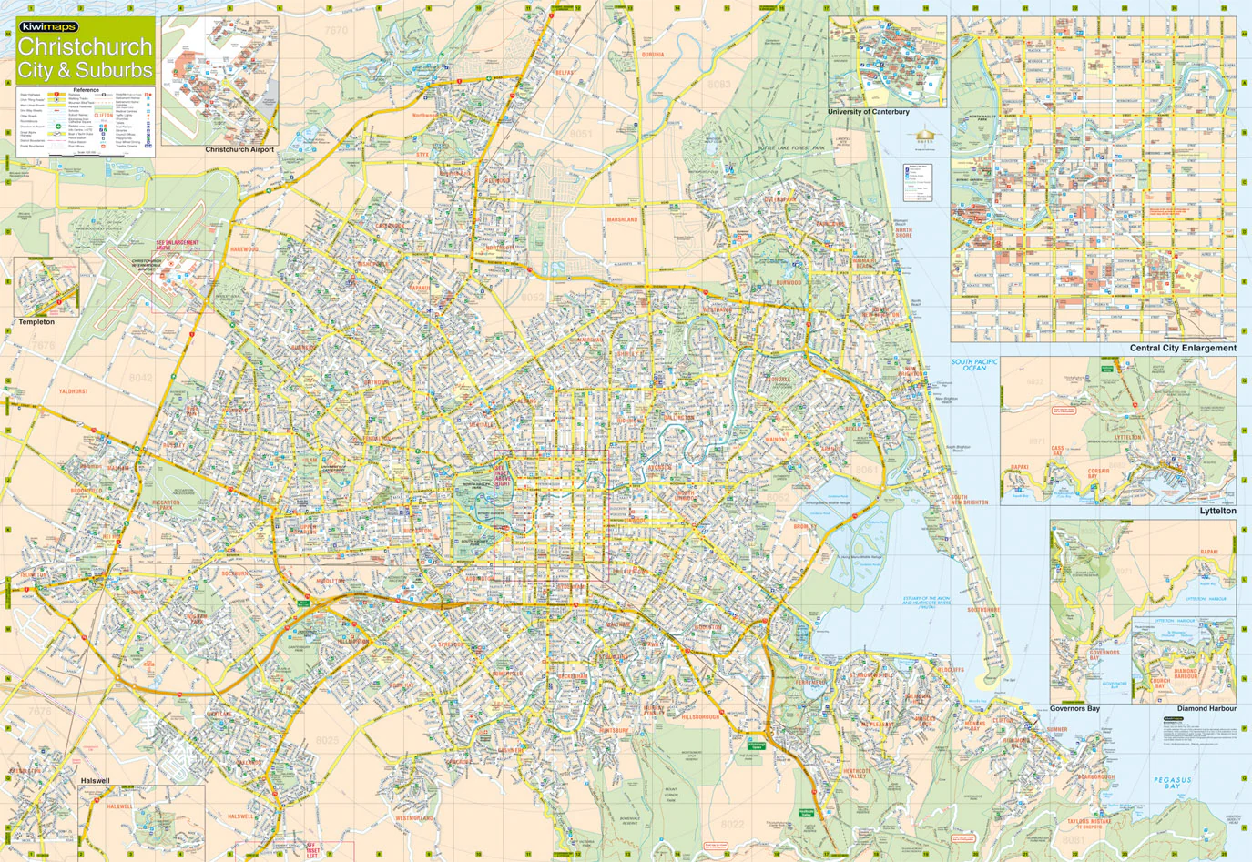 Christchurch Visitor Kiwimaps Folded Map - Image 2