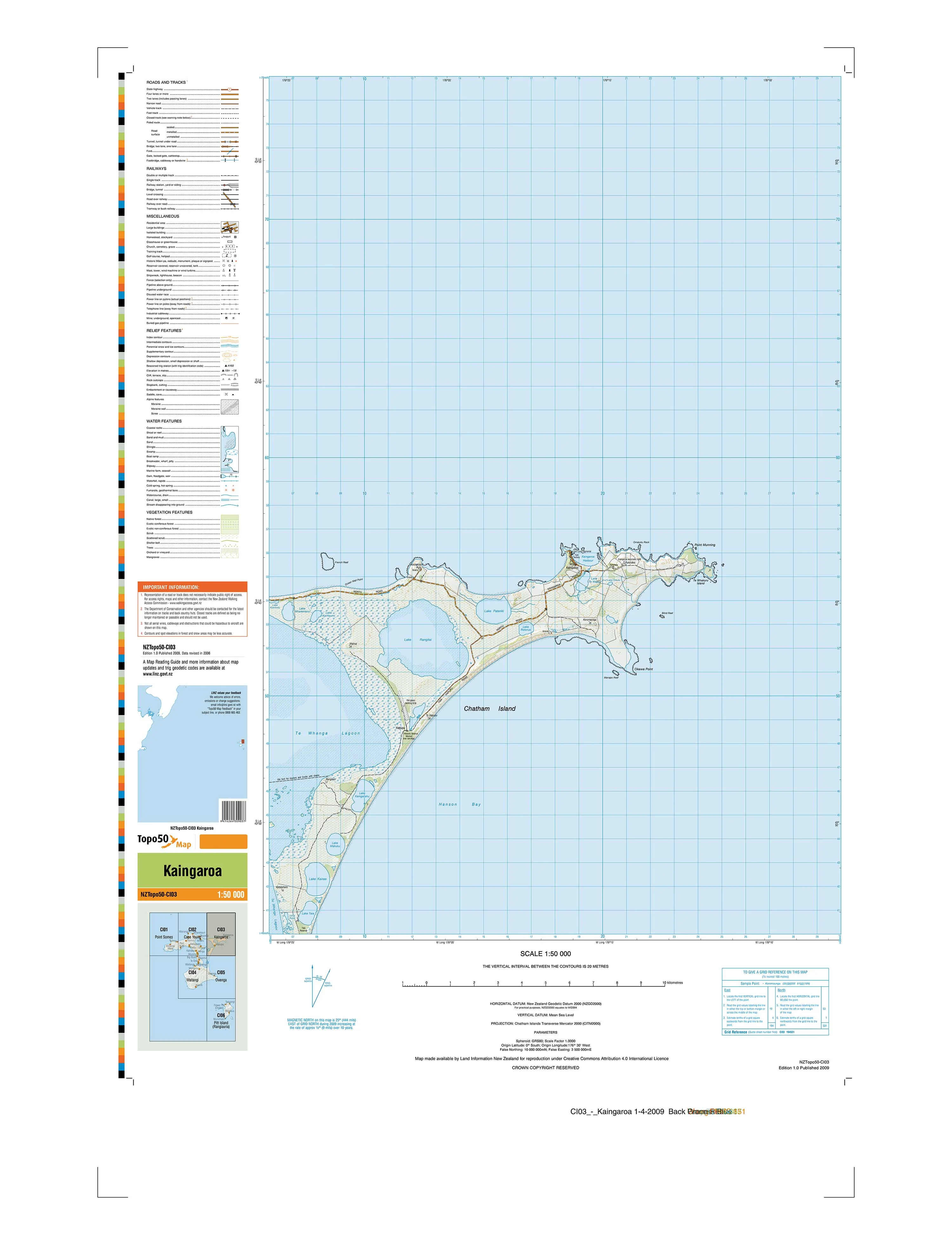 CI03 - Kaingaroa Topo50 map