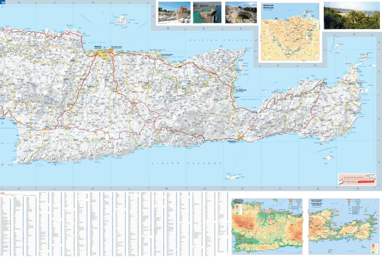 Crete Michelin Map 759 - Image 3