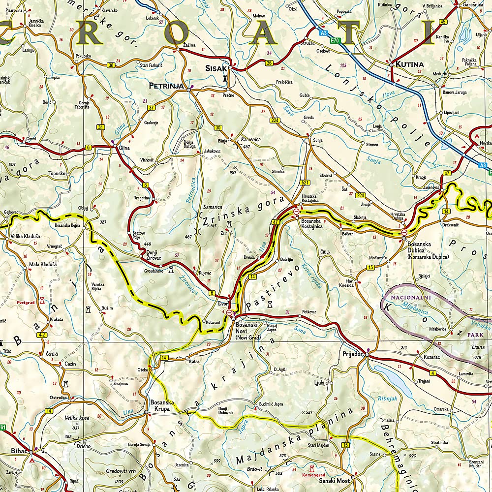 Croatia National Geographic Folded Map - Image 4