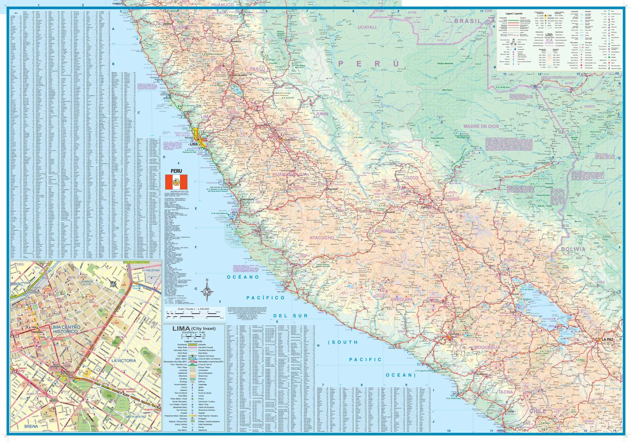 Cuzco & Peru South ITMB Map - Image 3