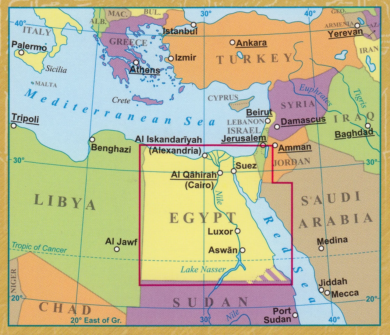 Egypt Map Gizi Maps Folded - Image 2