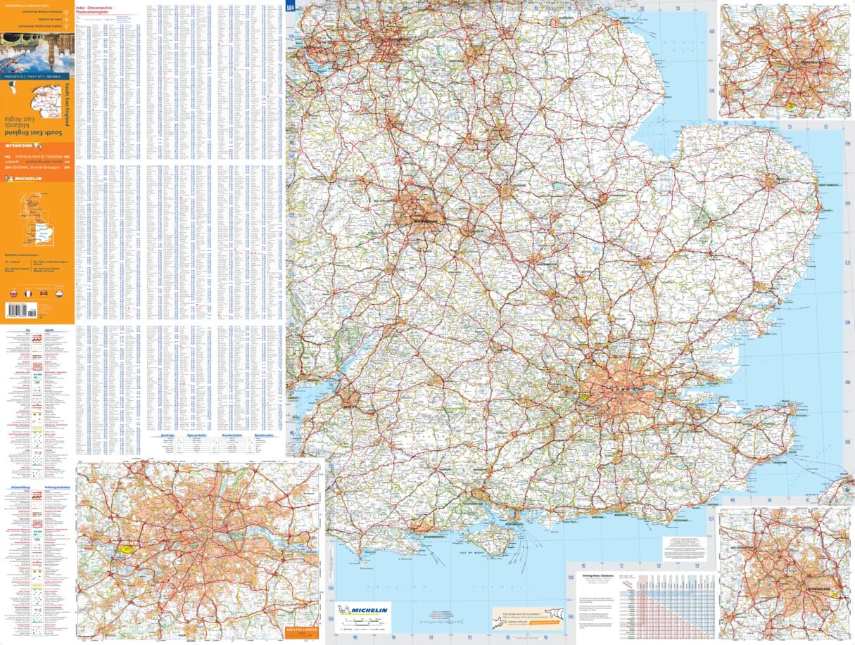 England South East, Midlands & East Anglia  Michelin Map 504 - Image 3