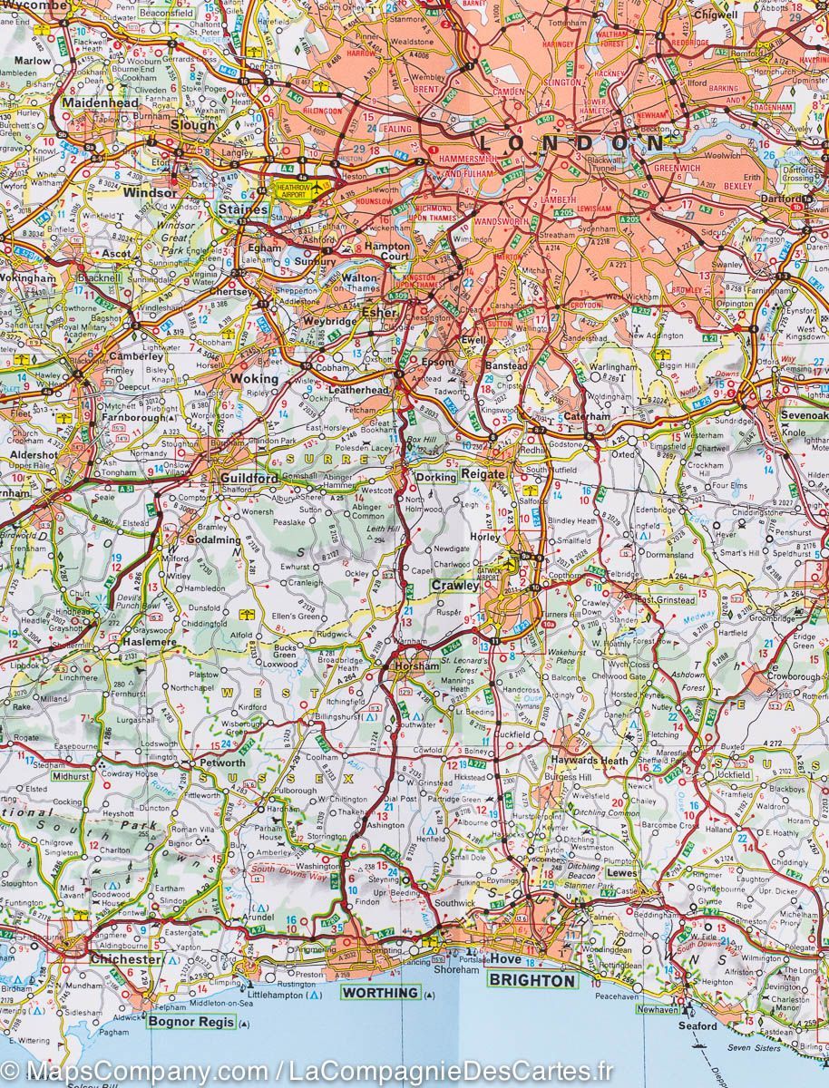 England South East, Midlands & East Anglia  Michelin Map 504 - Image 4