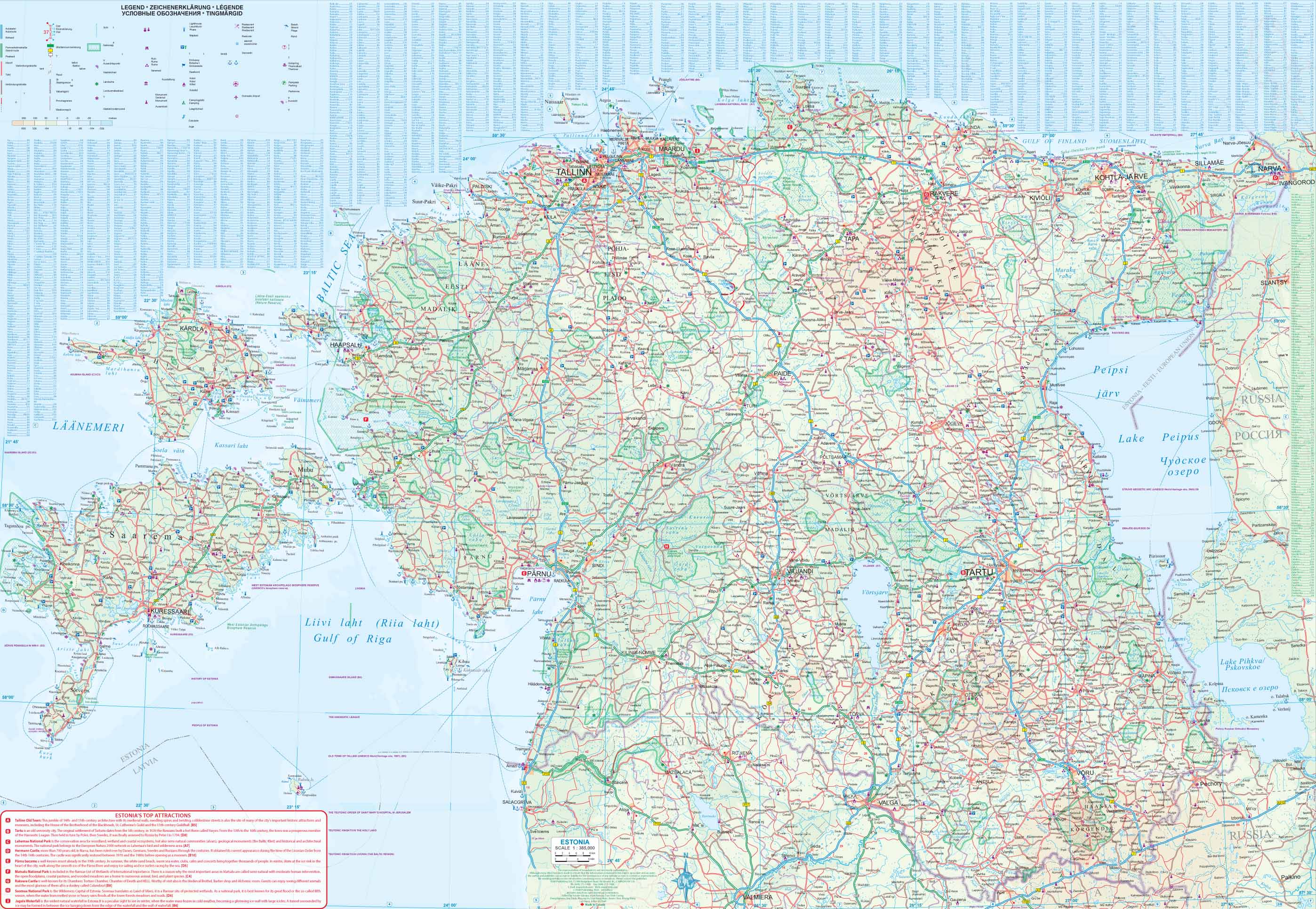 Estonia & Tallinn ITMB Map - Image 3