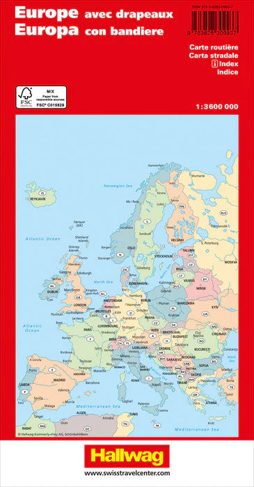 Europe Hallwag Map - Image 2