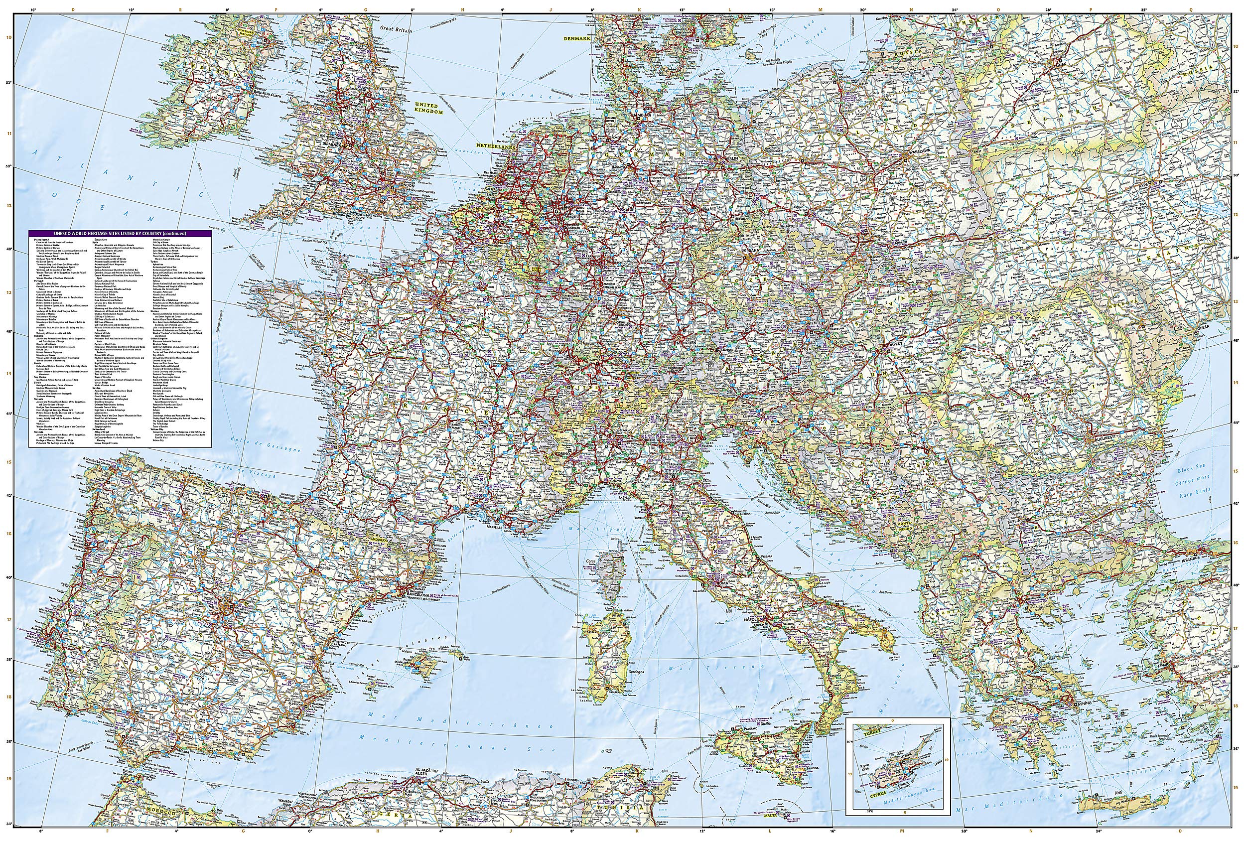 Europe National Geographic Folded Map - Image 3