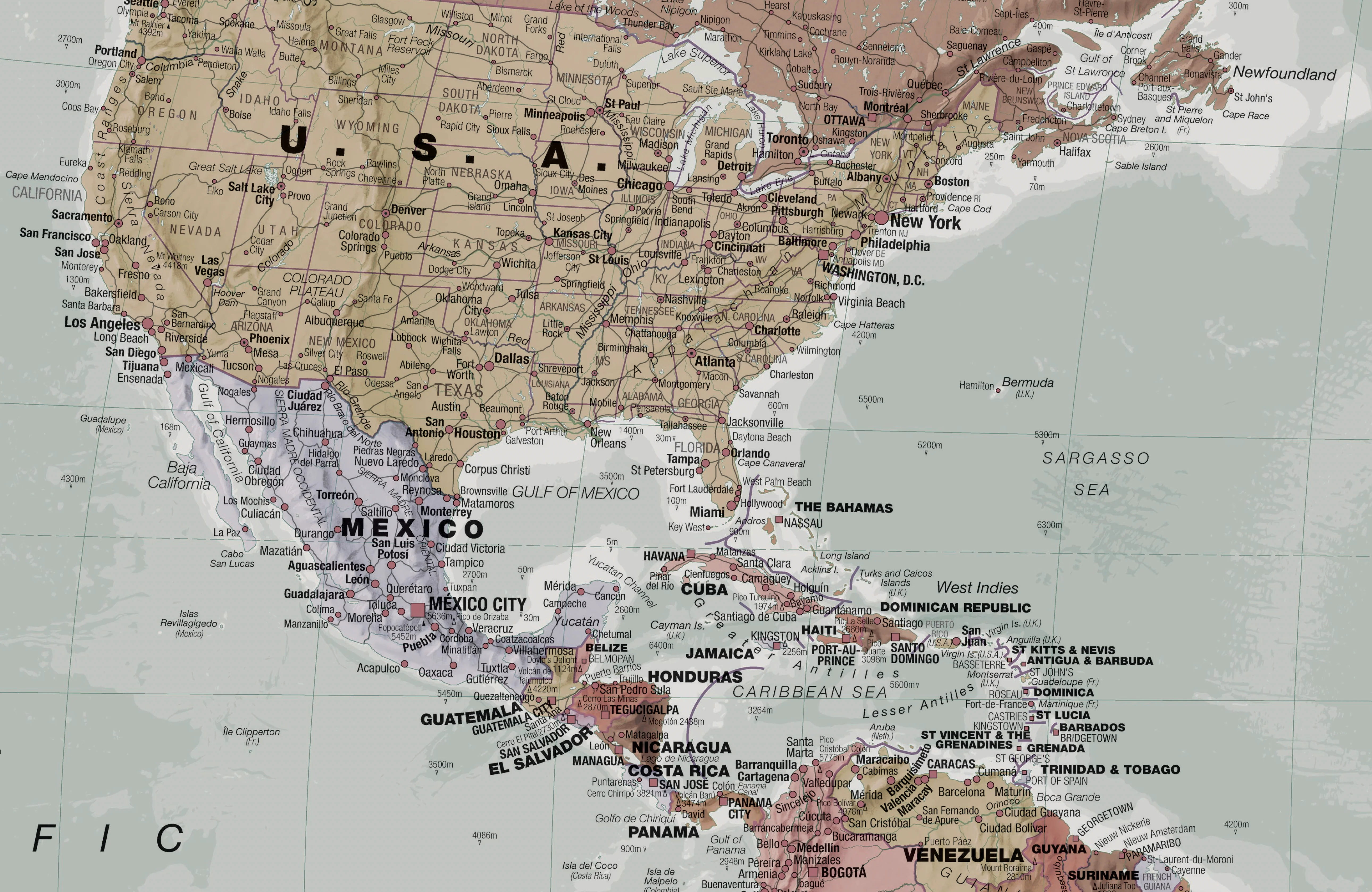 Executive World Maps International 2000 x 1200mm Wall Map 2026 - Image 2