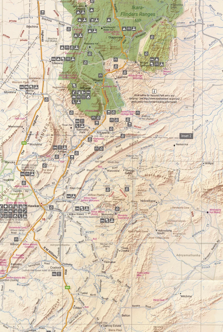 Flinders Ranges Hema Map 6th Edition - Image 3